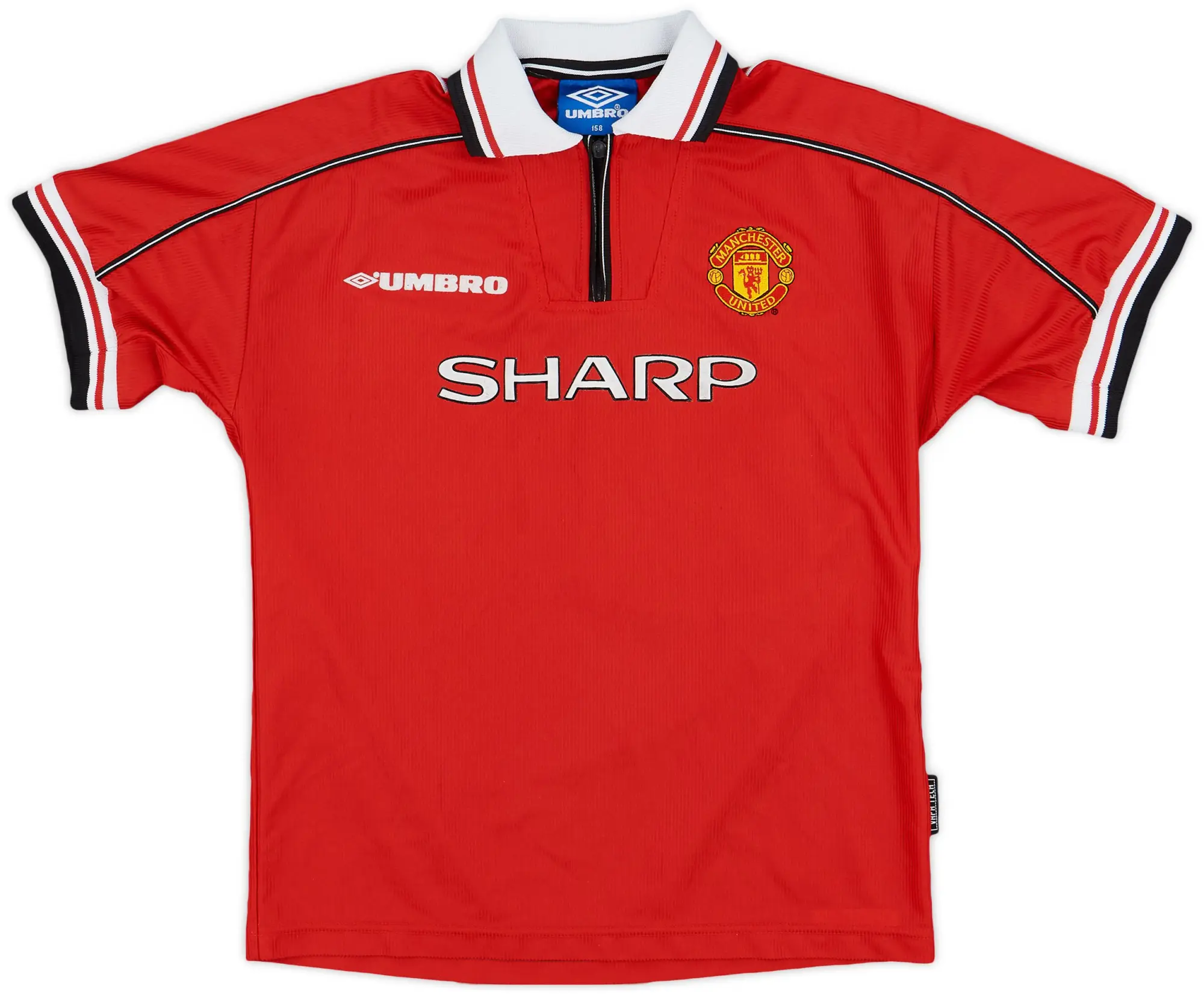 Umbro 1998-00 Manchester United Home Shirt - 9/10 - (L.Boys)
