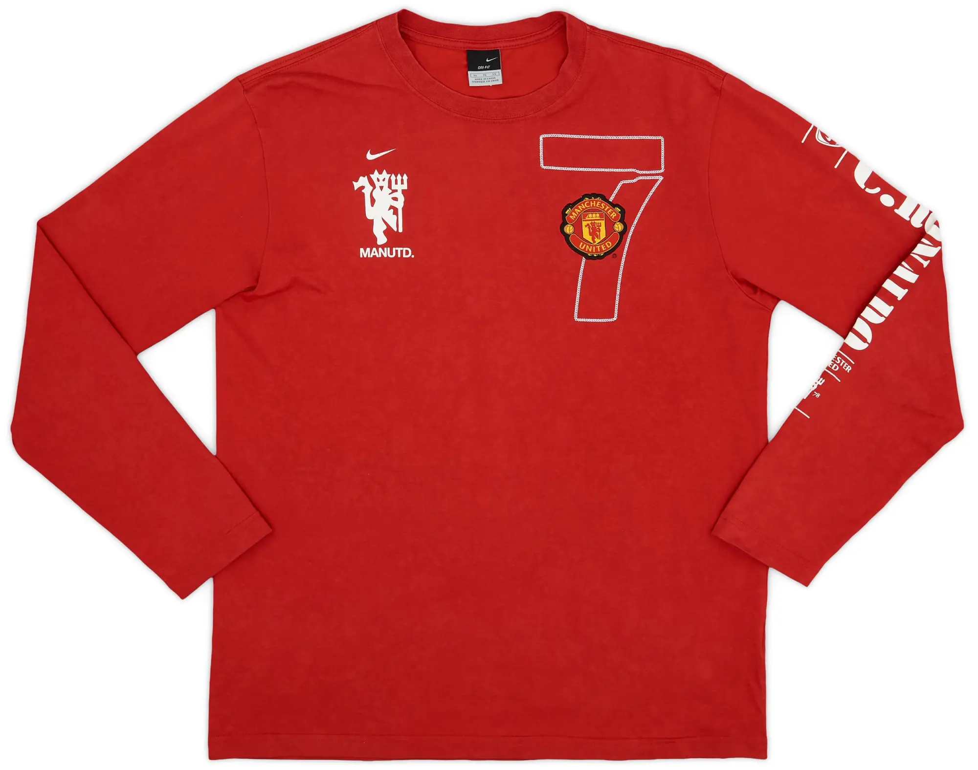 2006-07 Manchester United Nike 'C.Ronaldo' Leisure L/S Tee - 7/10 - (XL)