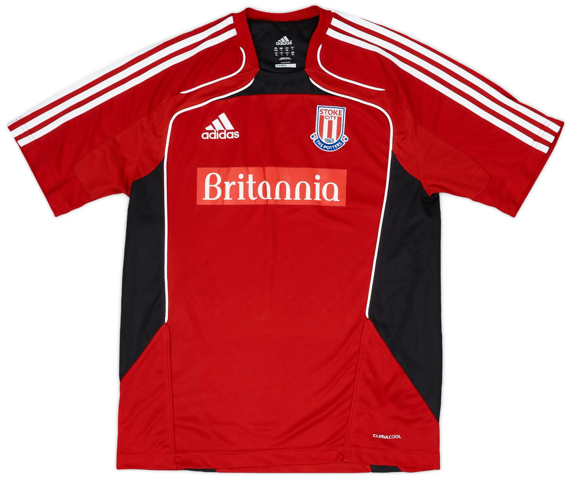 2011-12 Stoke City adidas Training Shirt - 9/10 - (S)