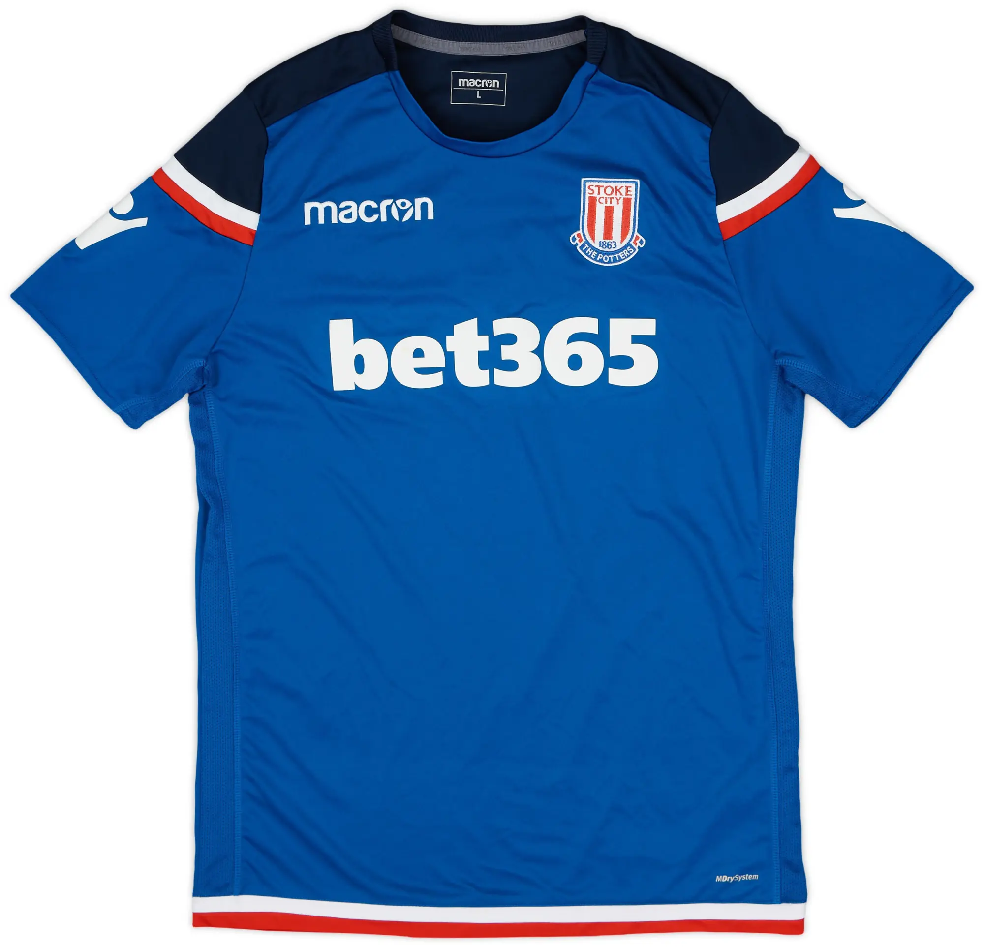 2017-18 Stoke City Macron Training Shirt - 9/10 - (L)