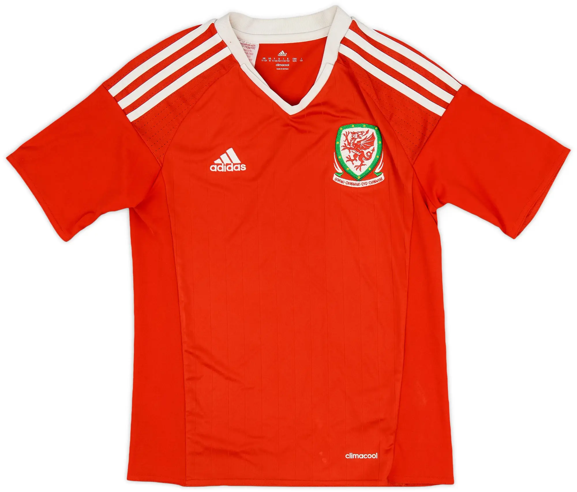 Umbro 2016-17 Wales Home Shirt - 6/10 - (M.Boys)