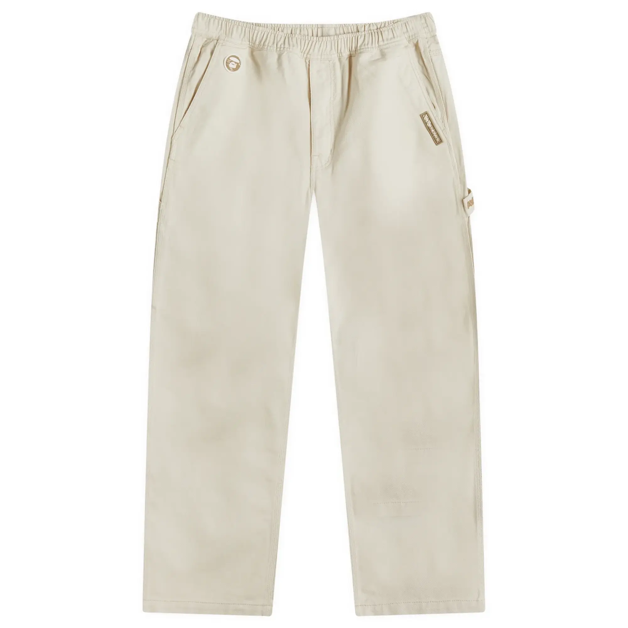 A Bathing Ape AAPE Now Denim Workwear Trousers Dark Ivory