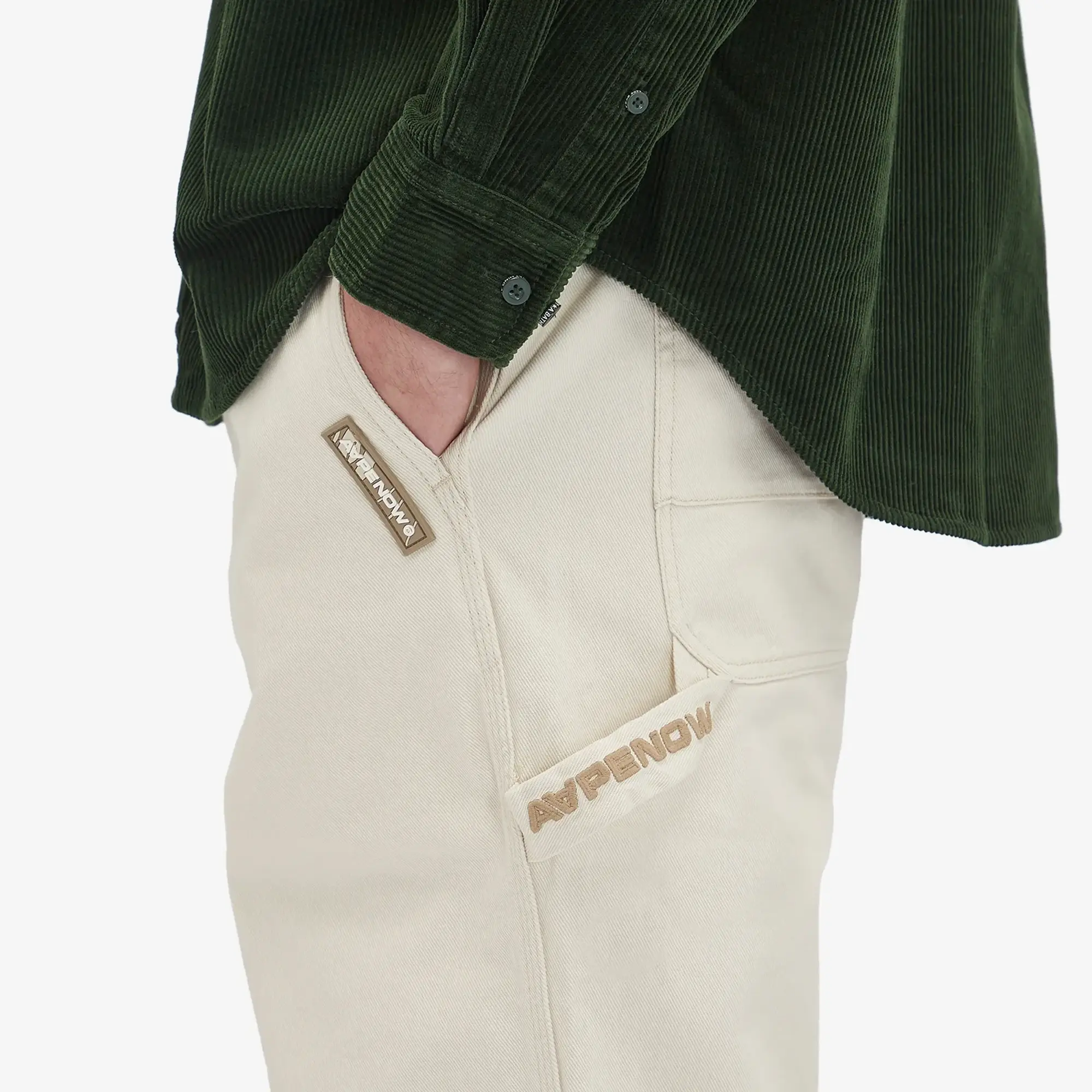 A Bathing Ape AAPE Now Denim Workwear Trousers Dark Ivory