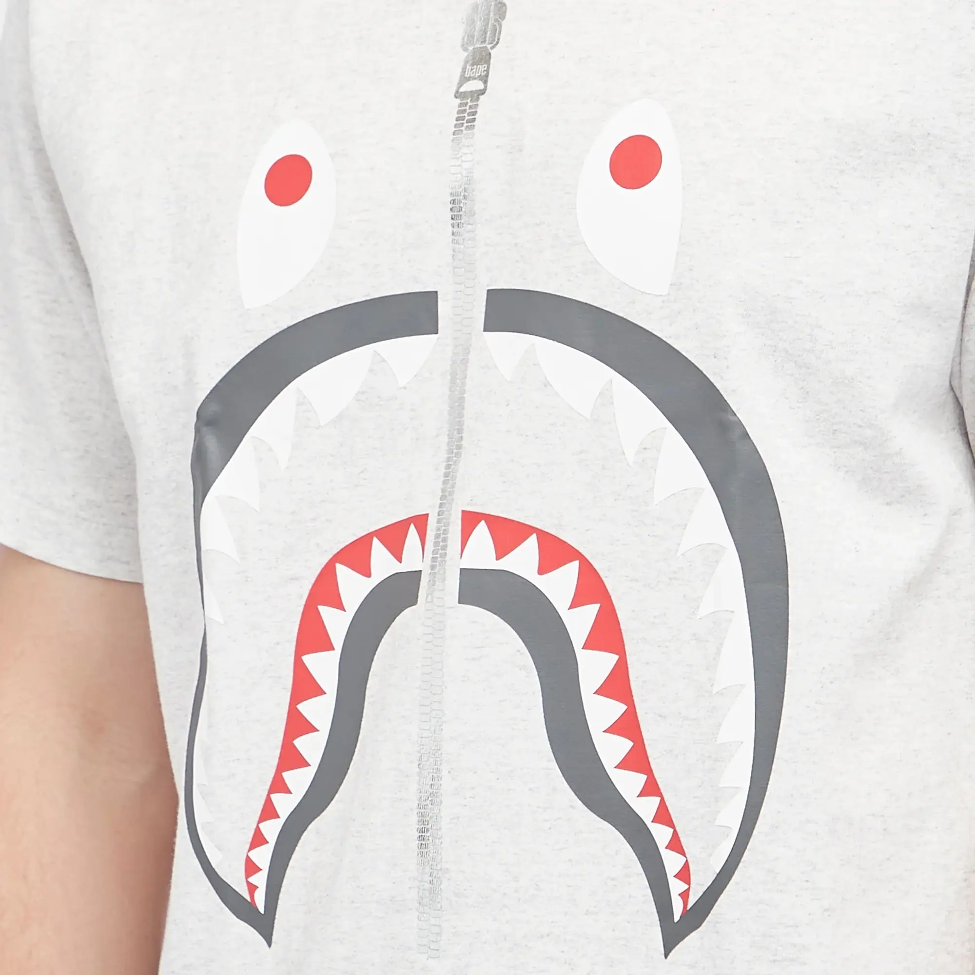 A Bathing Ape Men's Classic Shark T-Shirt Grey