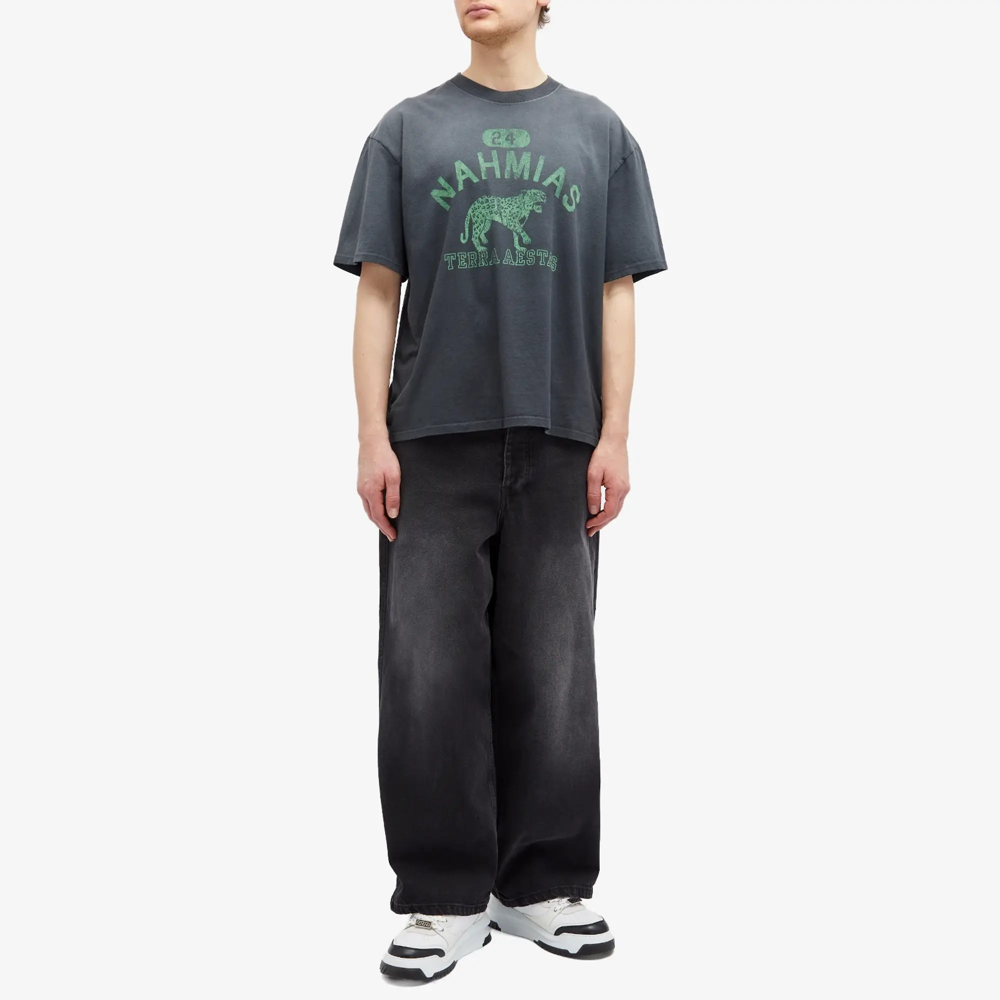 Nahmias Men's Terraestiva Boxy T-Shirt Worn Black