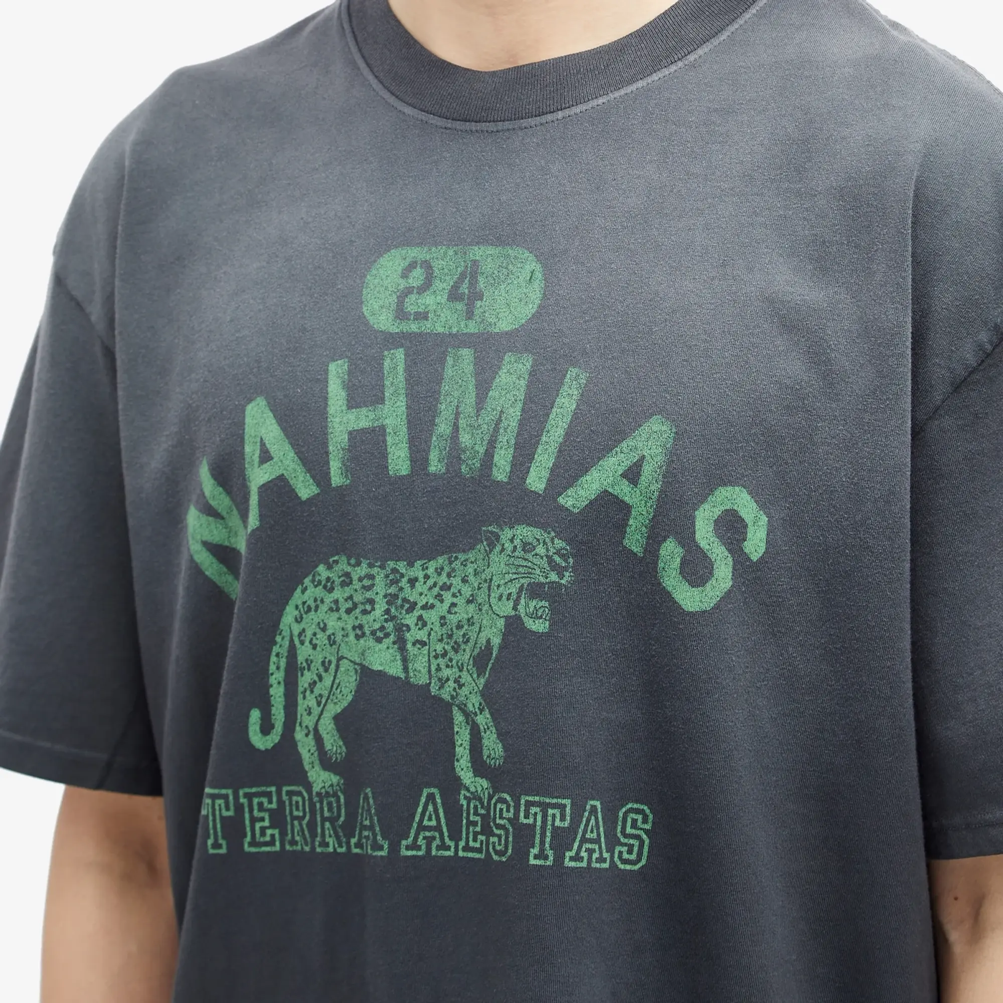 Nahmias Men's Terraestiva Boxy T-Shirt Worn Black