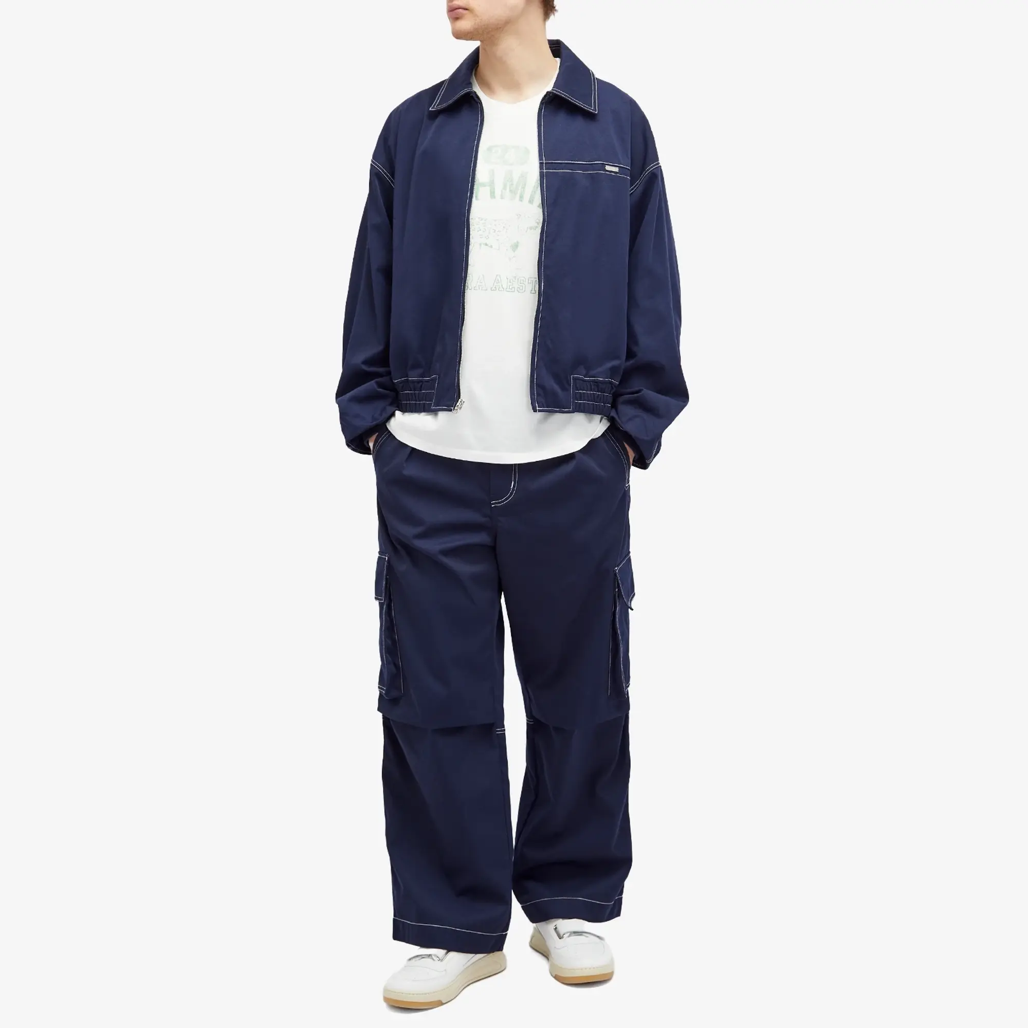 Nahmias Men's Tech Twill Cargo Pants Navy
