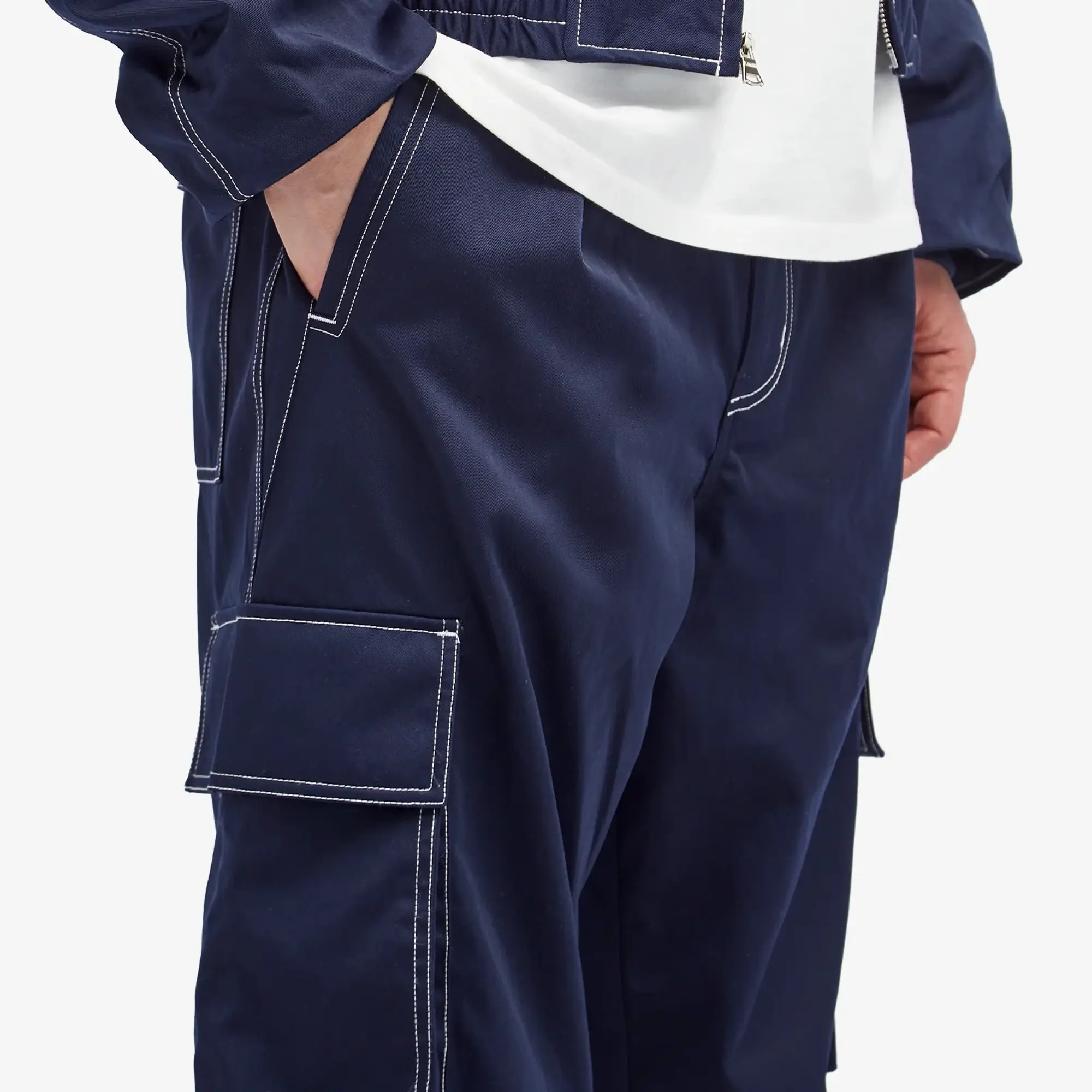 Nahmias Men's Tech Twill Cargo Pants Navy