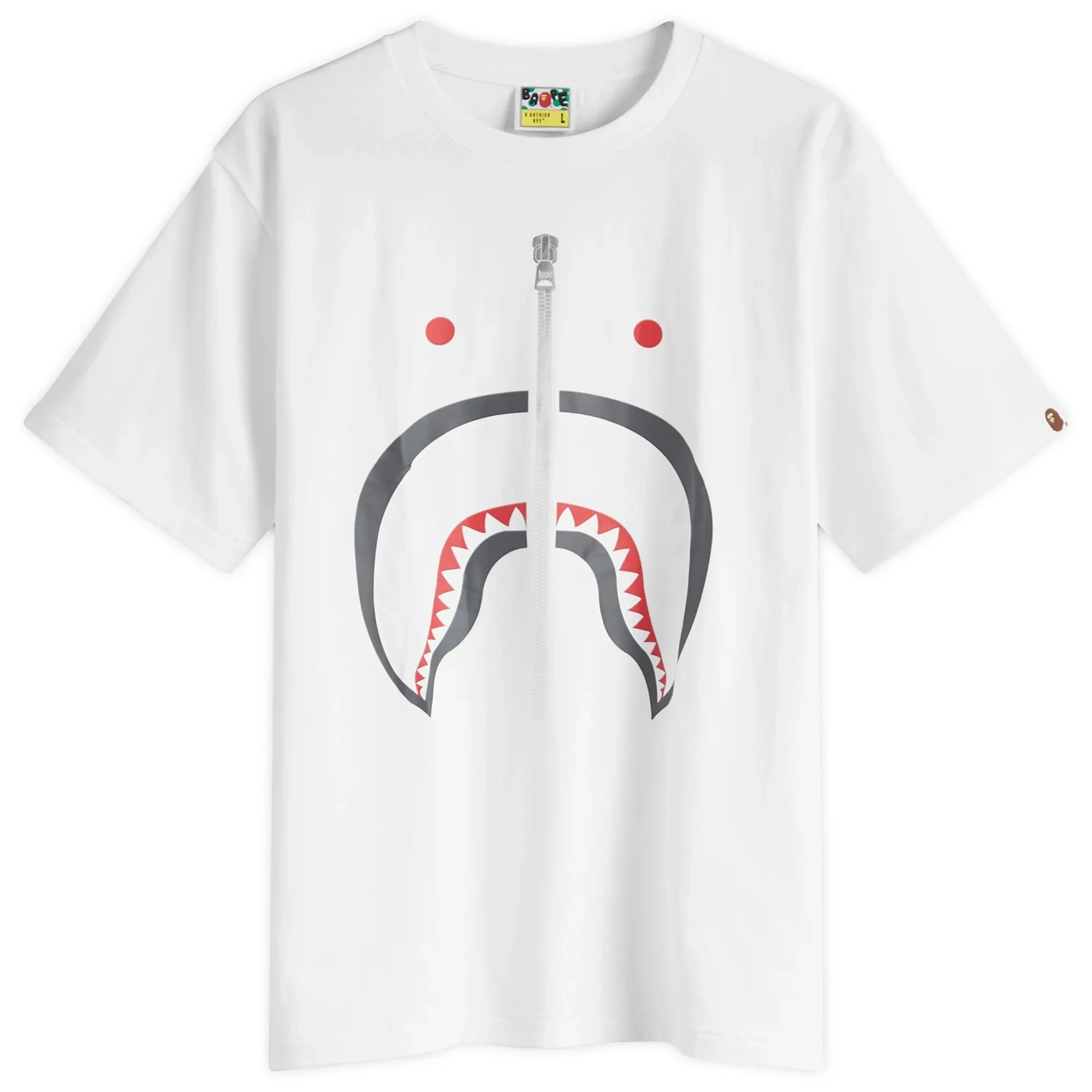 A Bathing Ape Men's Classic Shark T-Shirt White