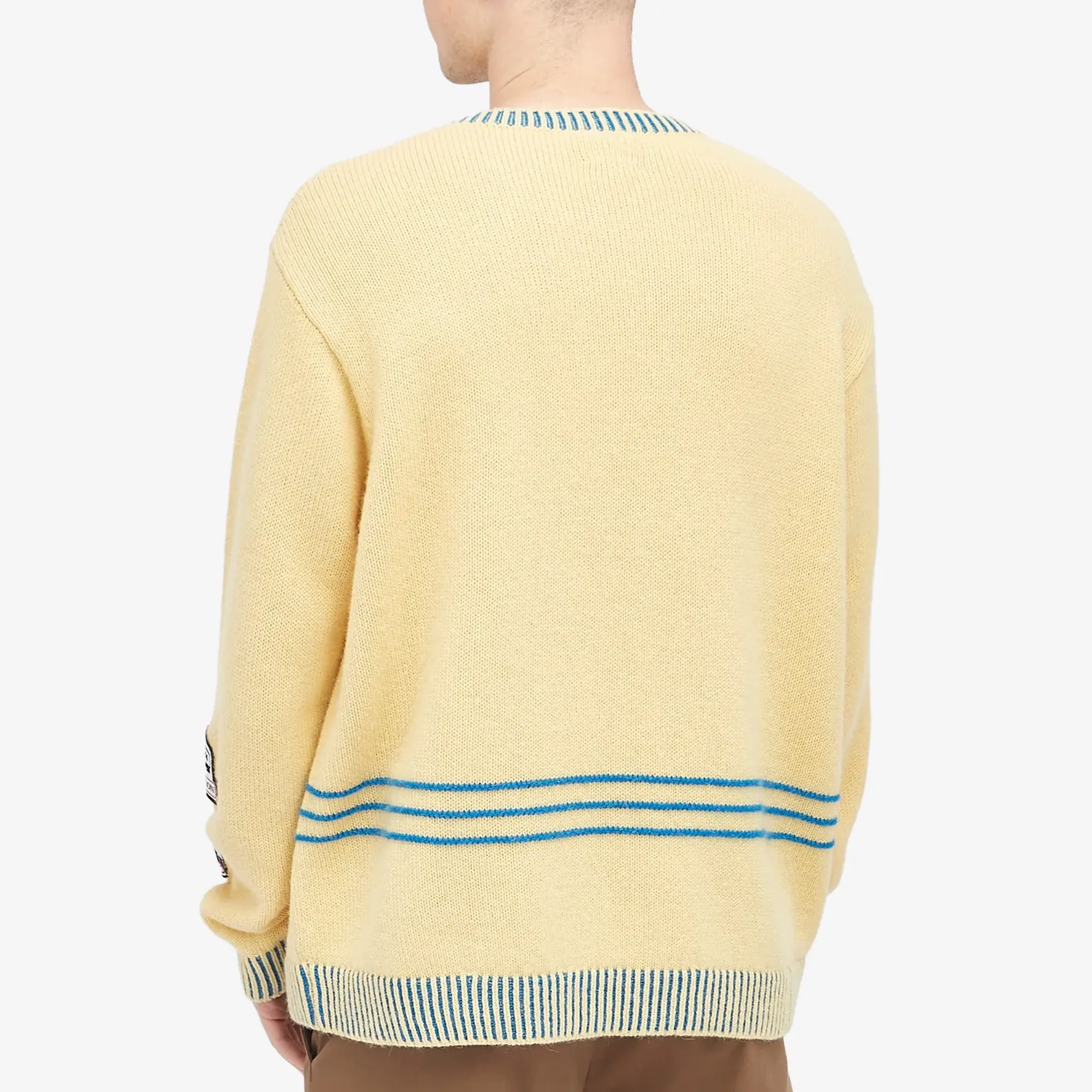 BODE Men's Jockey Sweater Yellow