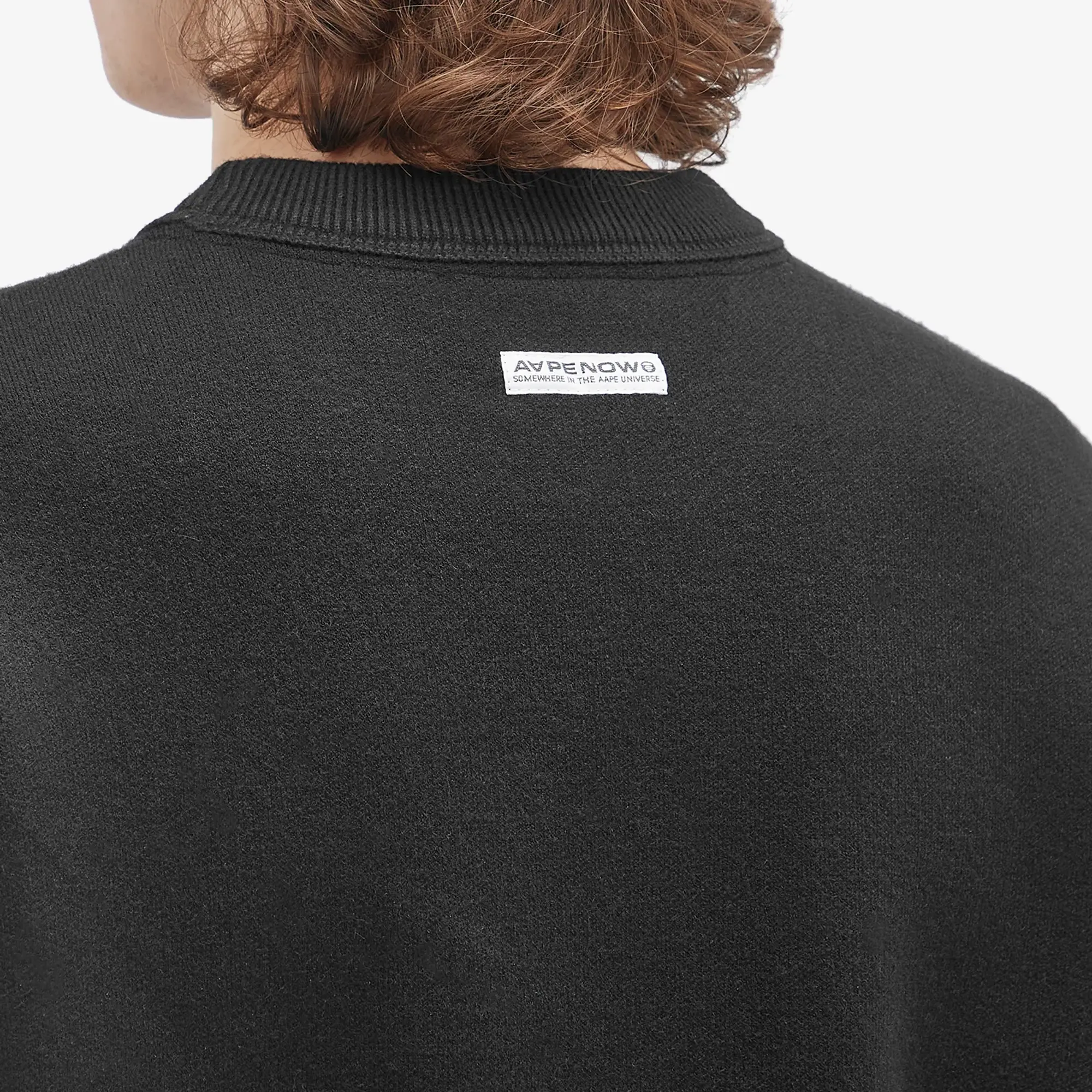 A Bathing Ape AAPE Now Camo Badge Knit Sweater Black