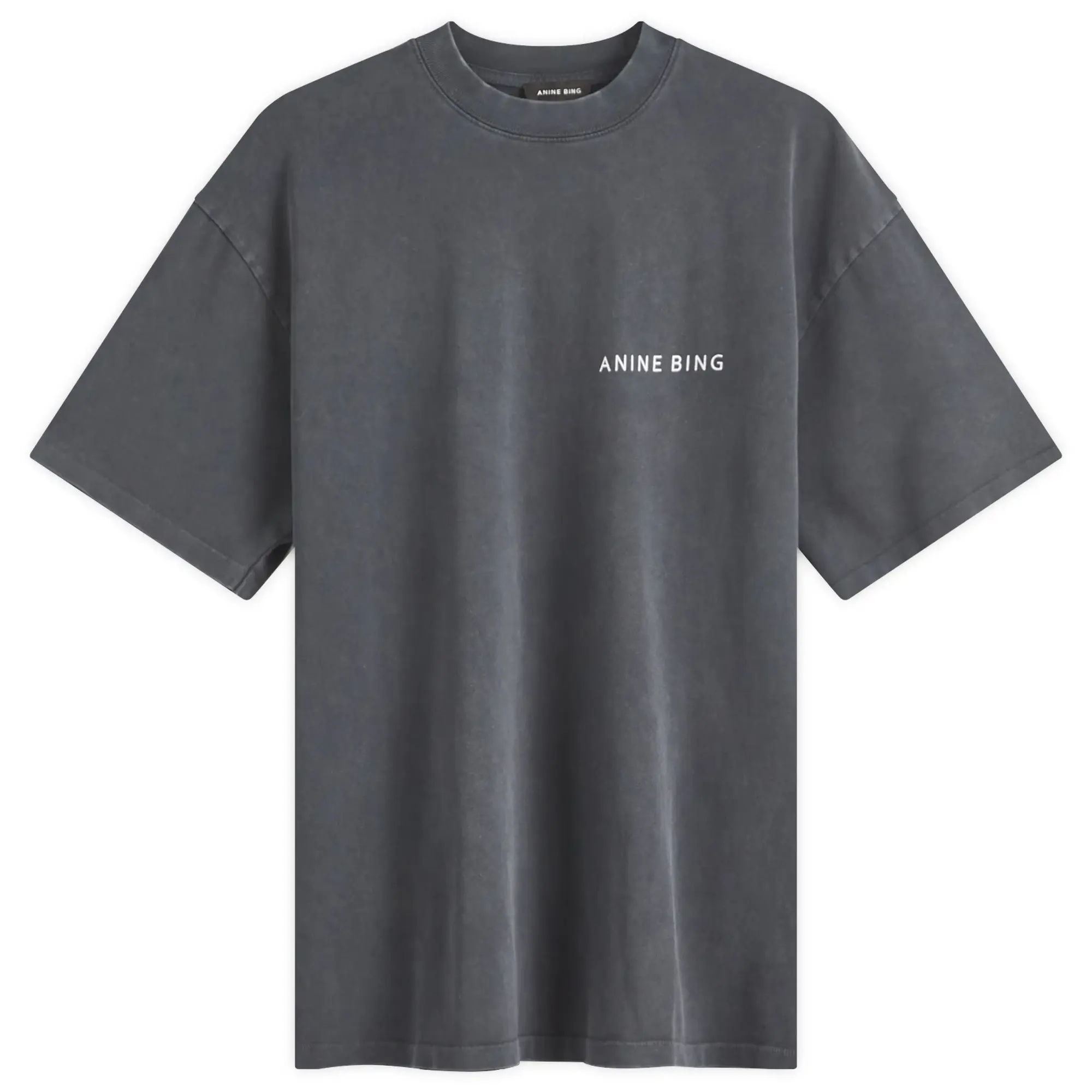 Anine Bing Women's Kent Snake T-Shirt Washed Black