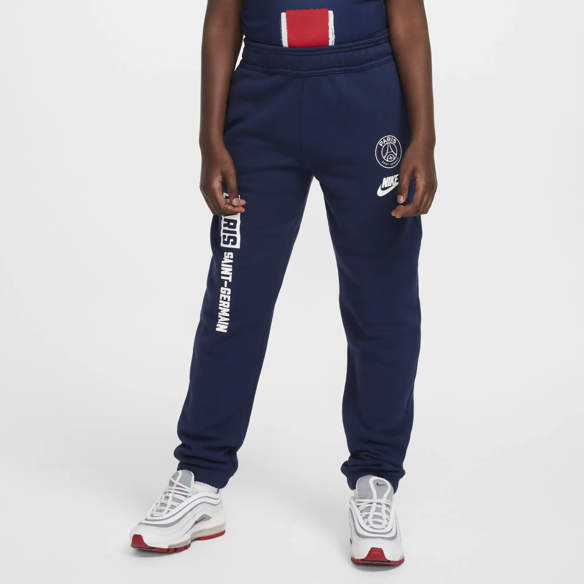 Paris Saint-Germain Sport Essentials Older Kids' Nike Air Football Pants - Blue - Cotton