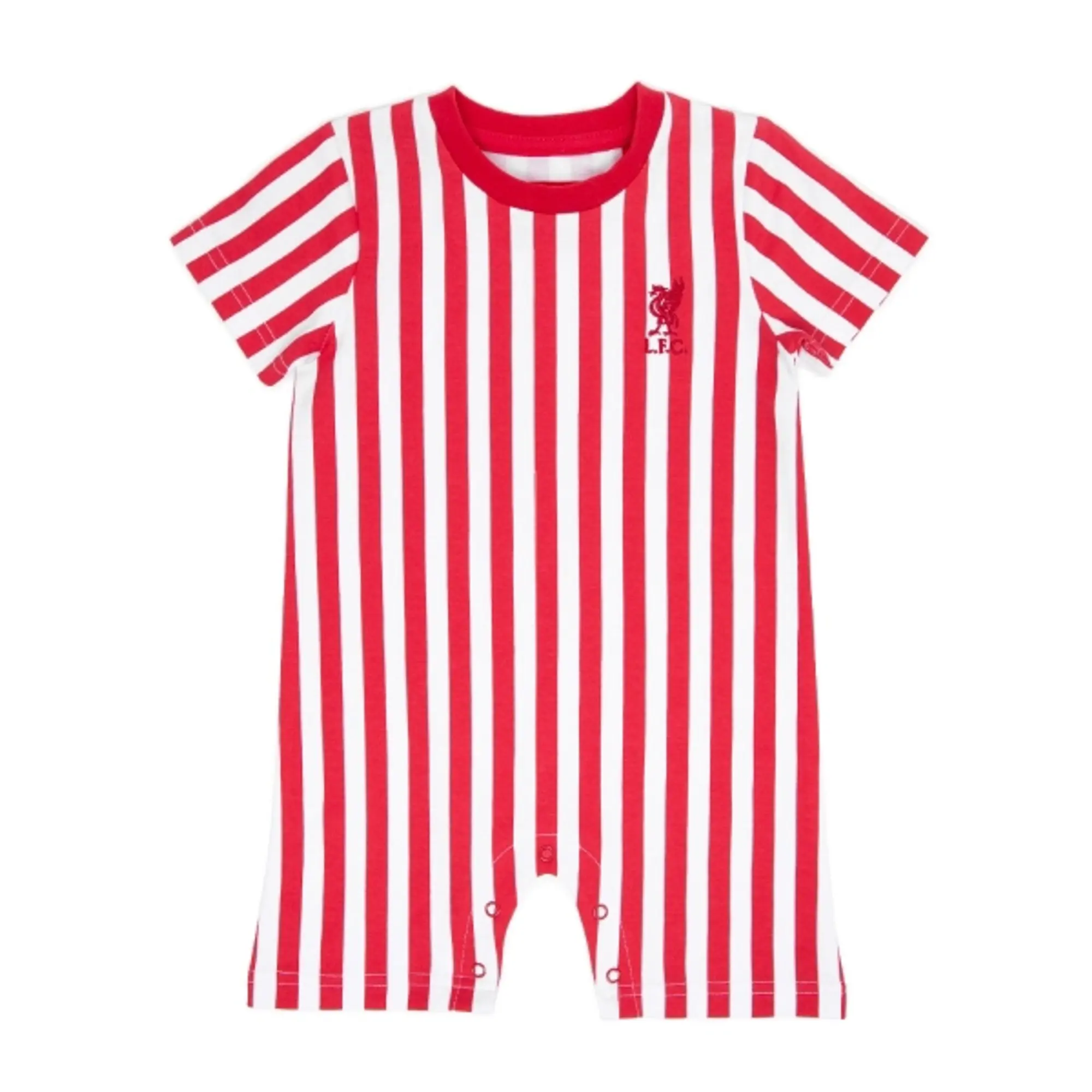 Liverpool FC LFC Baby Stripe Romper Red & White