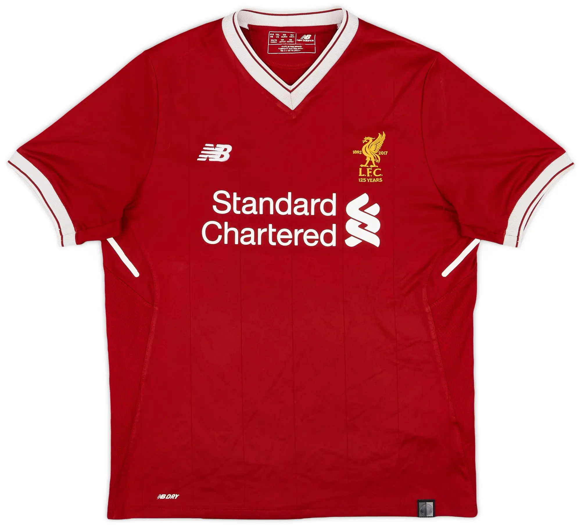 NewBalance 2017-18 Liverpool 125 Years Home Shirt - 8/10 - (XL.Boys)