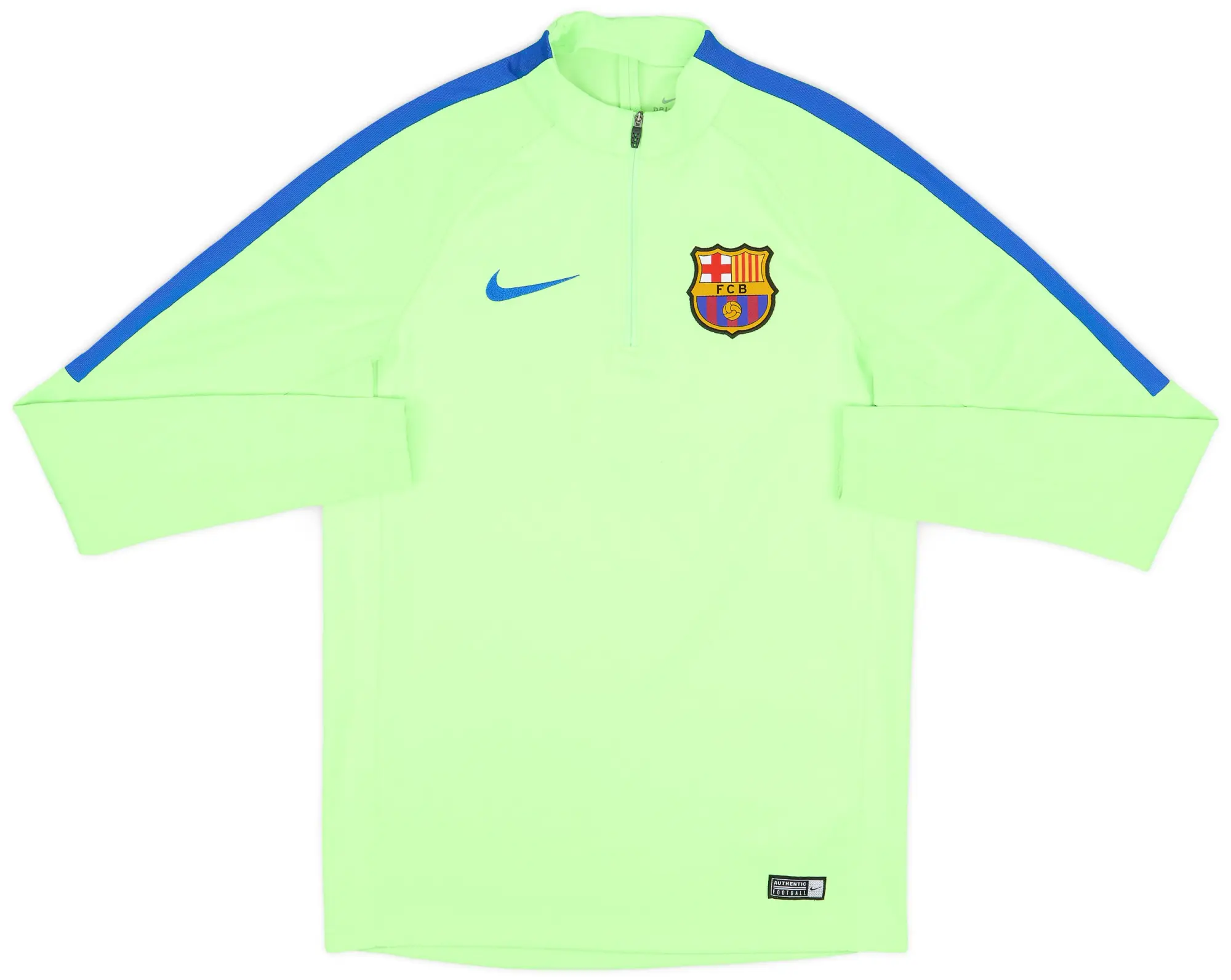 2017-18 Barcelona Nike 1/4 Zip Drill Top - 7/10 - (S)