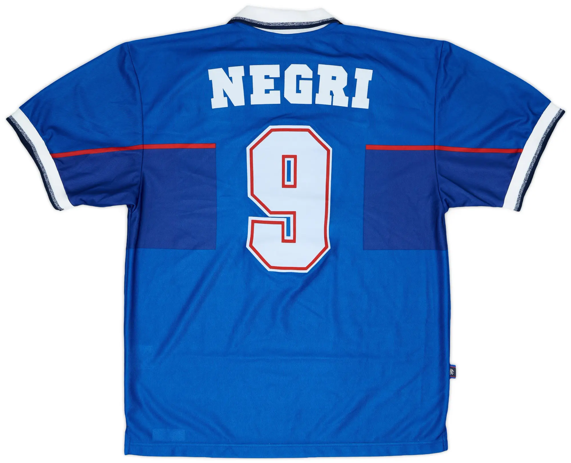 Nike 1997-98 Rangers Match Issue Home Shirt Negri #9