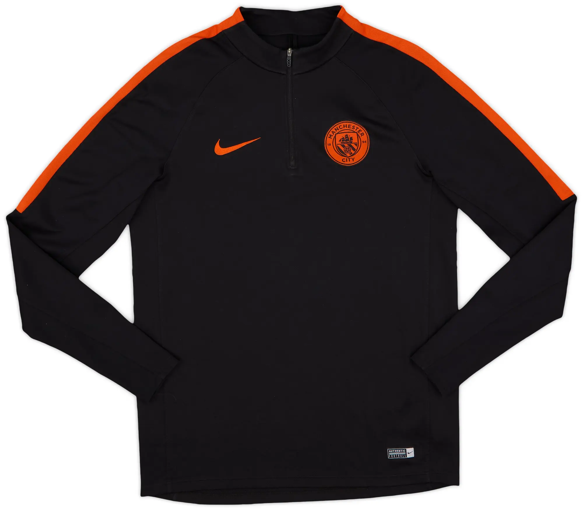 2016-17 Manchester City Nike 1/4 Zip Training Top - 8/10 - (M)