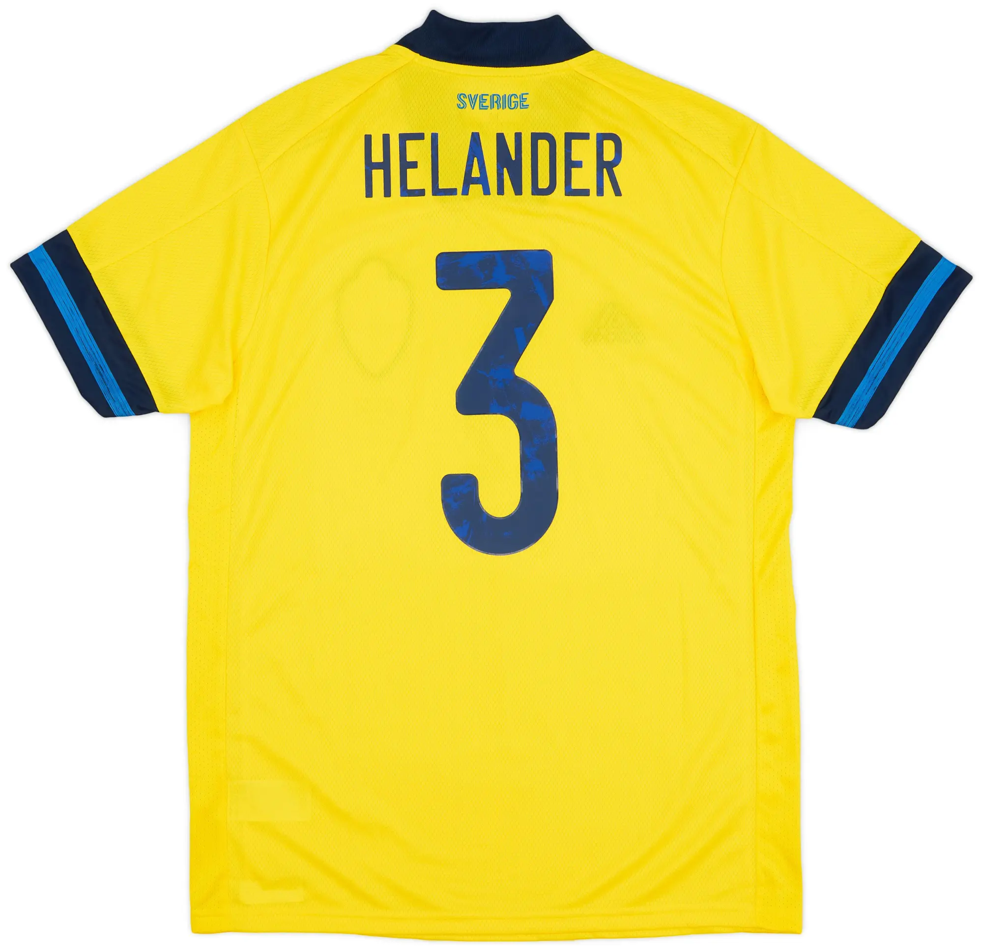 adidas 2020 Sweden Player Issue Home Shirt Helander #3