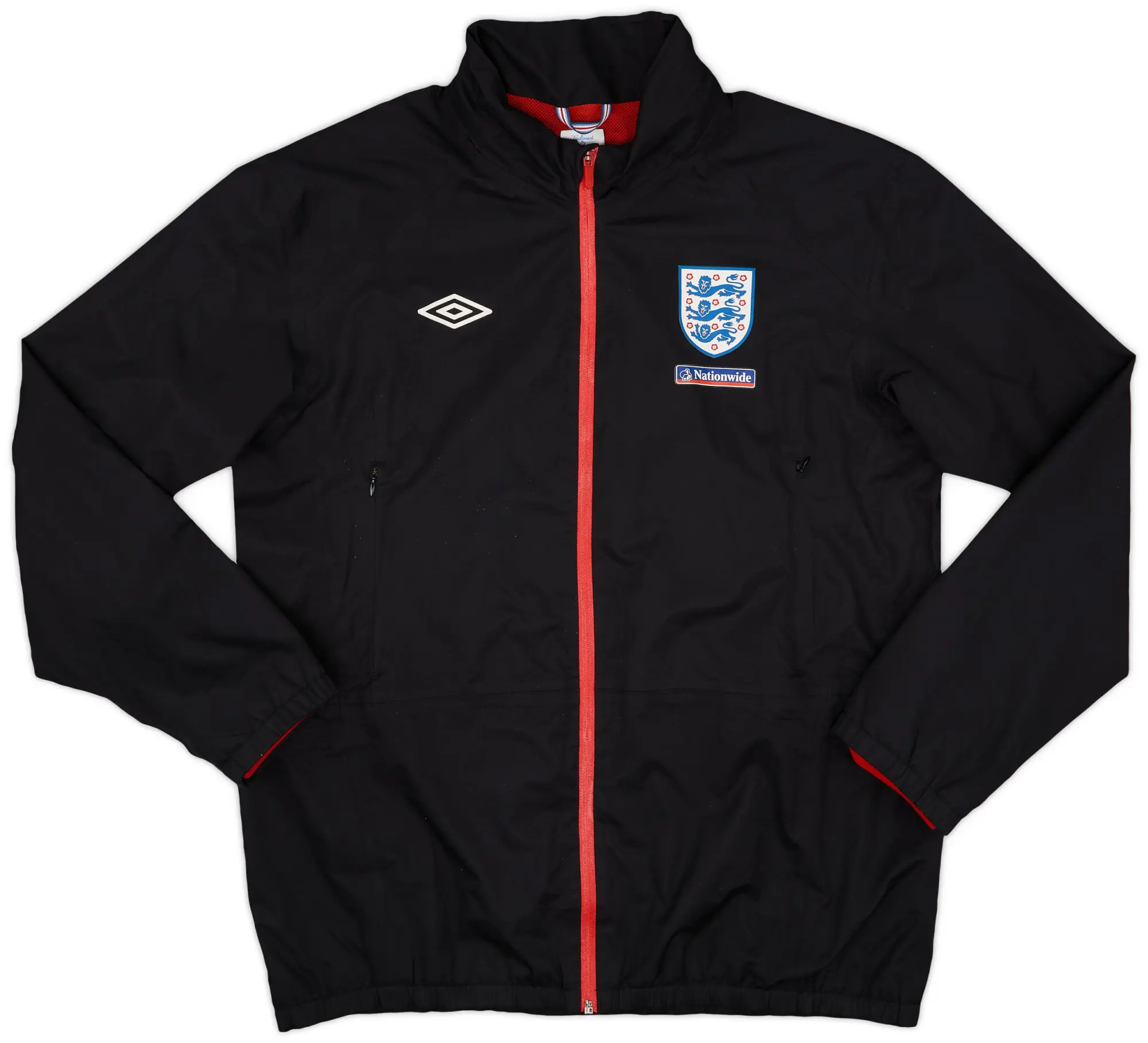 2010-11 England Umbro Hooded Rain Jacket - 8/10 - (XL)