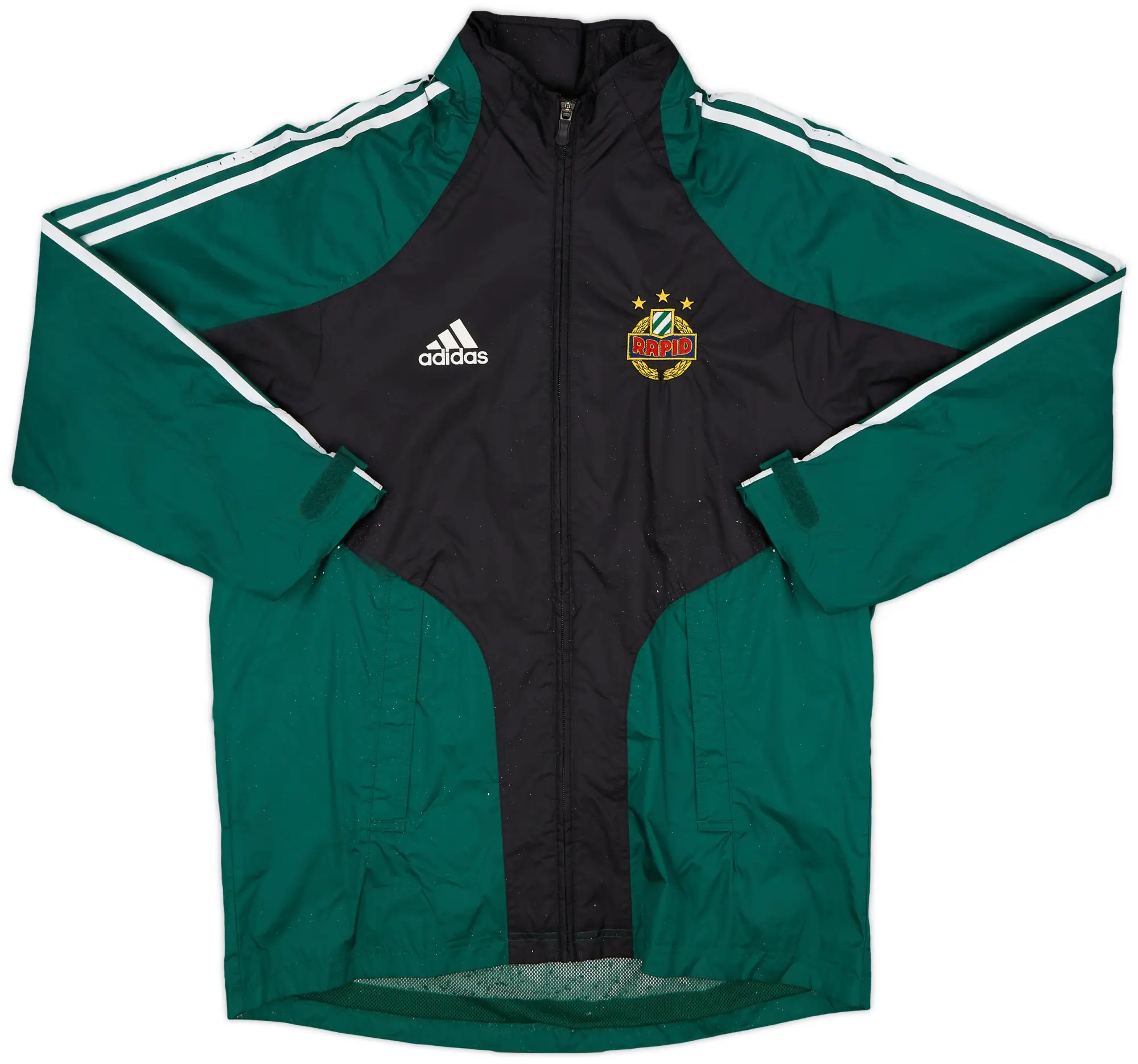 2005-06 Rapid Vienna adidas Hooded Rain Jacket - 6/10 - (S)