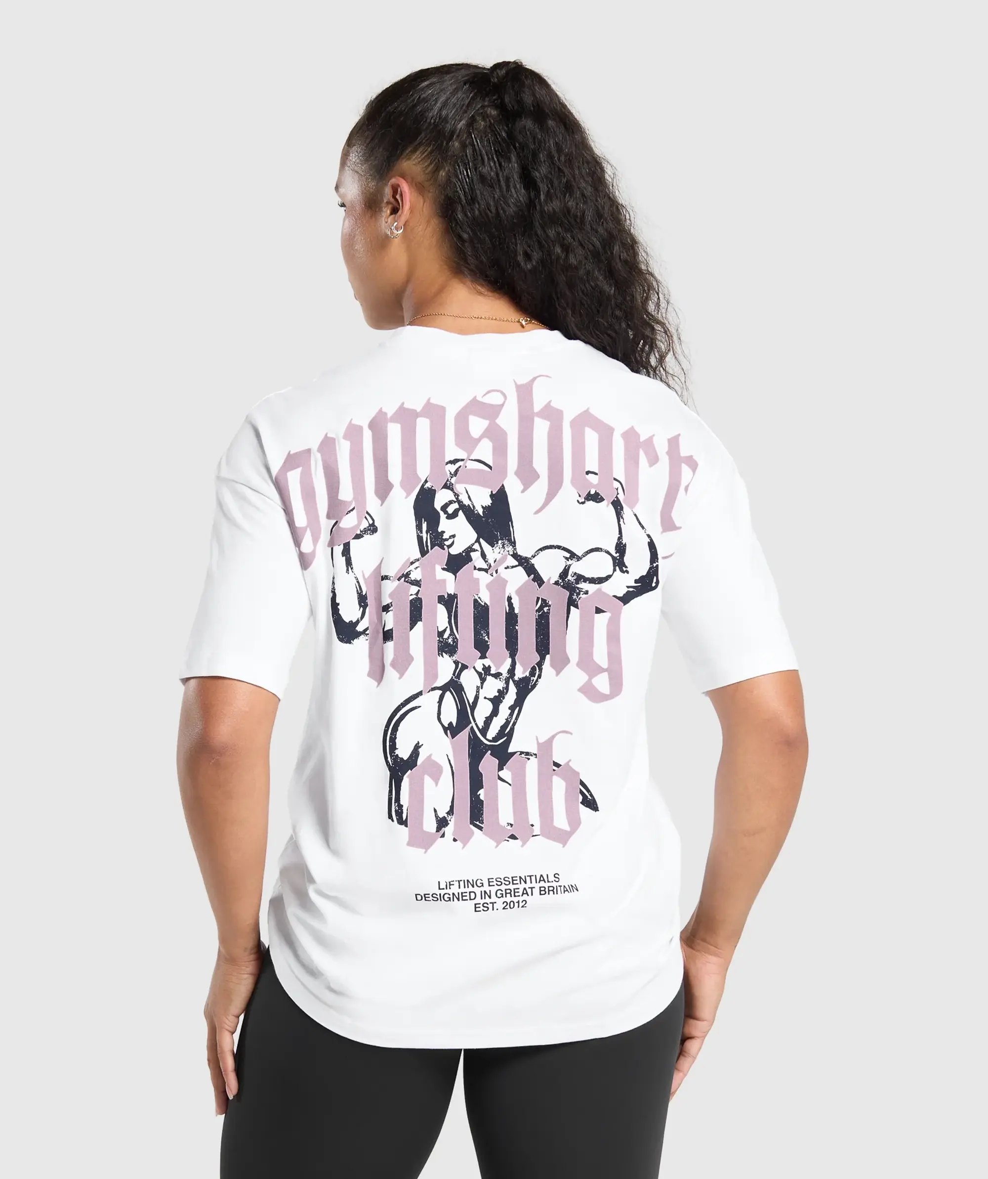 Gymshark Lifting Club Graphic T-Shirt - White