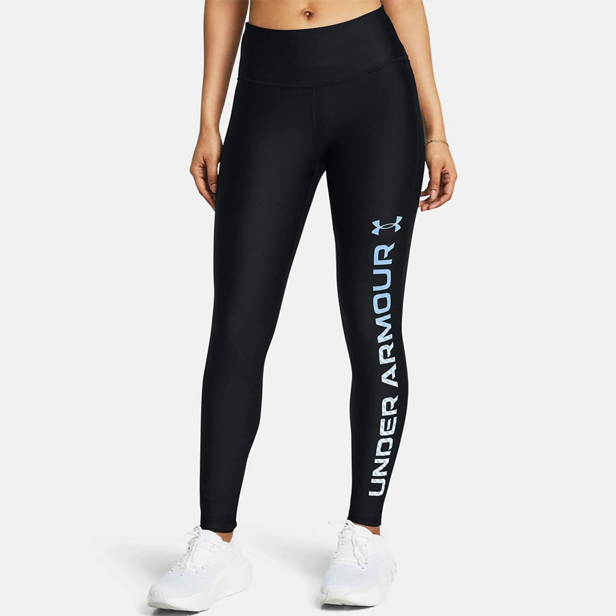 Under Armour Large Wordmark Leggings - Black - Womens