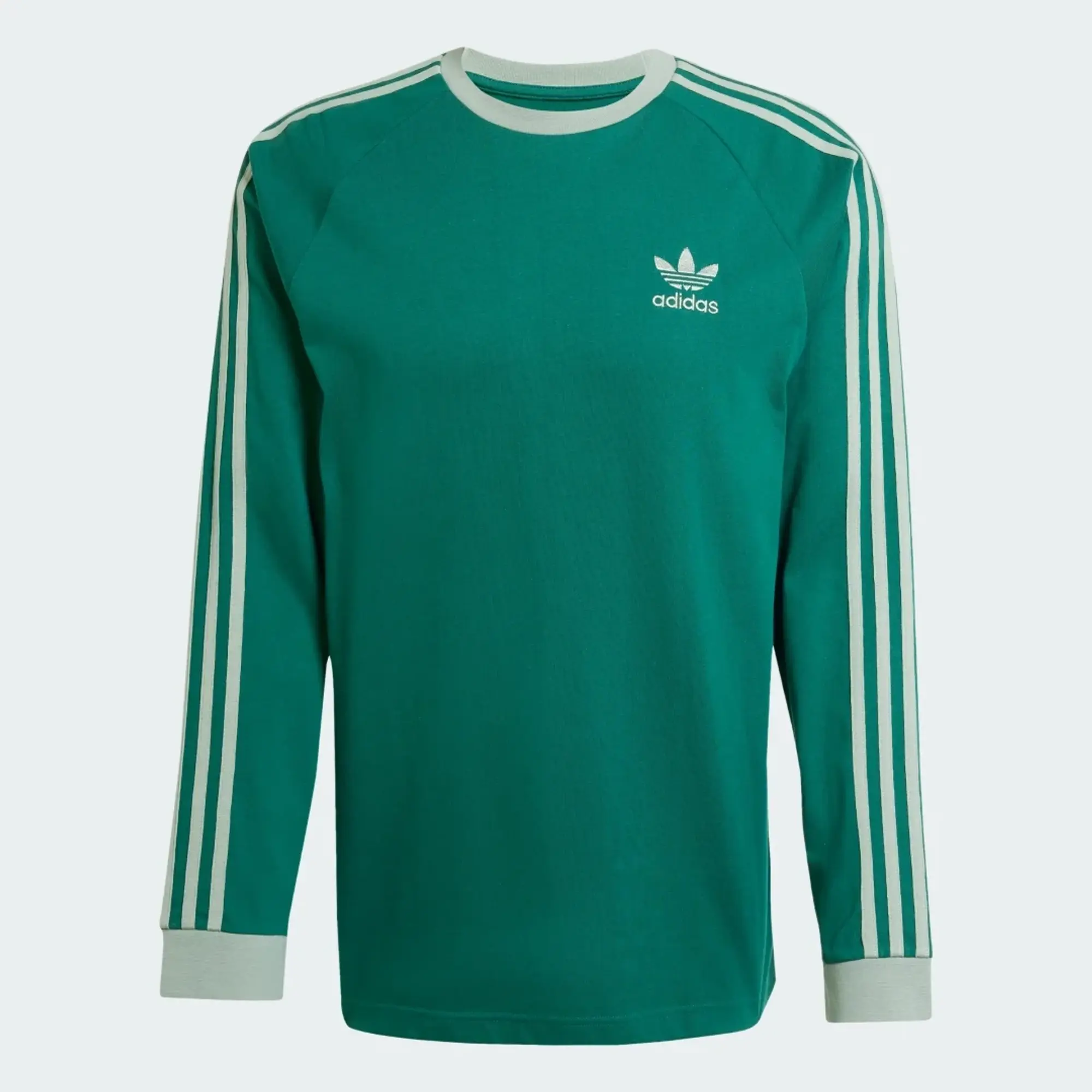 adidas Originals T-Shirt Adidas Adicolor Classics 3-Stripes Longsleeve T-Shirt Collegiate Green Xxl