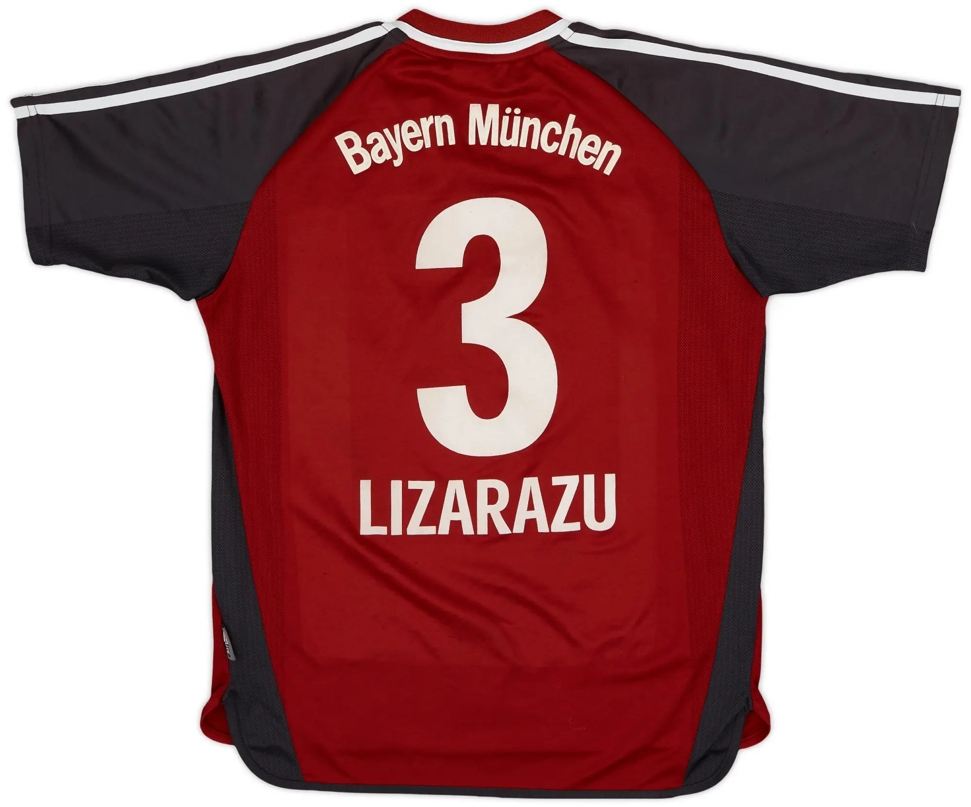 adidas 2001-02 Bayern Munich Home Shirt Lizarazu #3 - 8/10 - (XL.Boys)