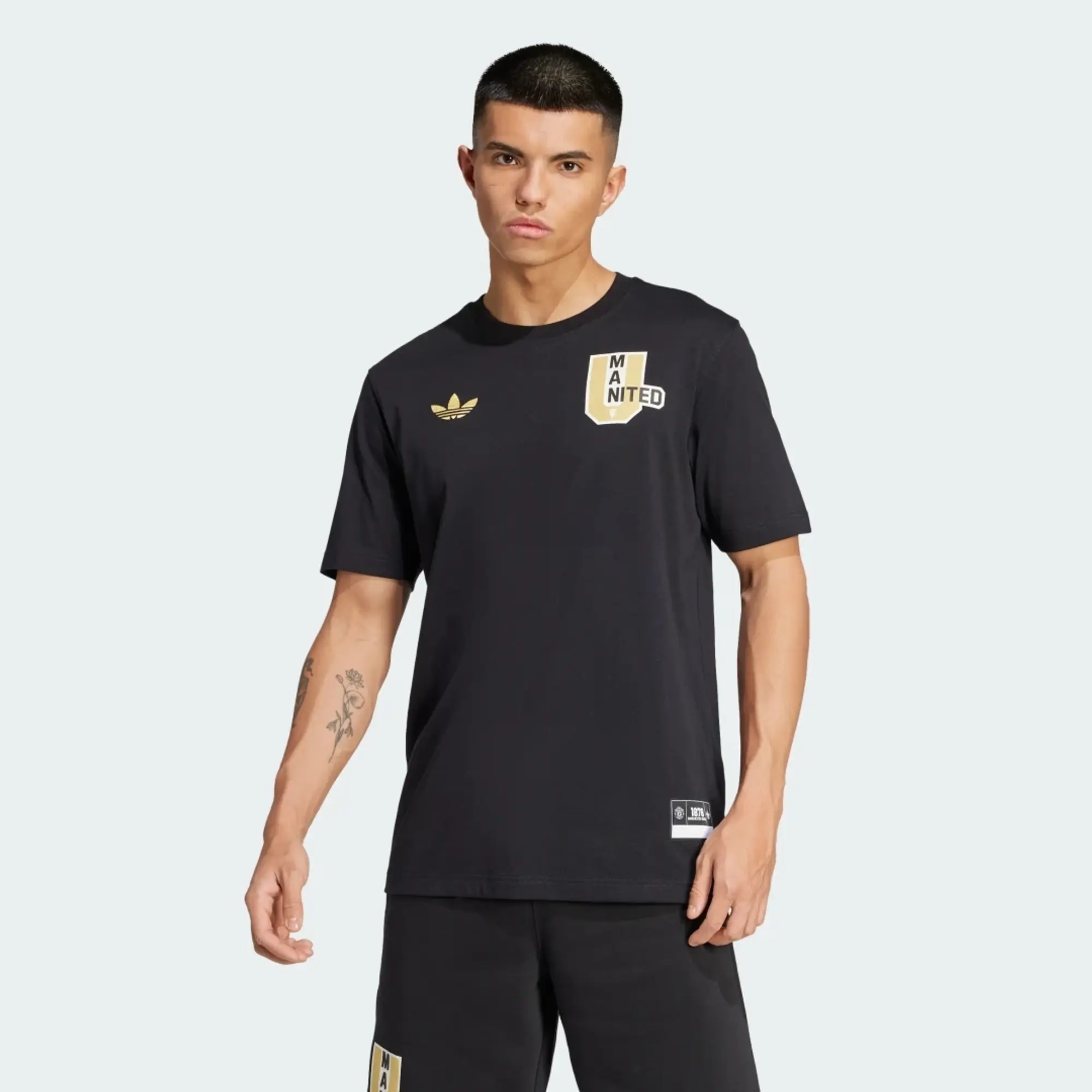 adidas Manchester United VRCT T-Shirt Black