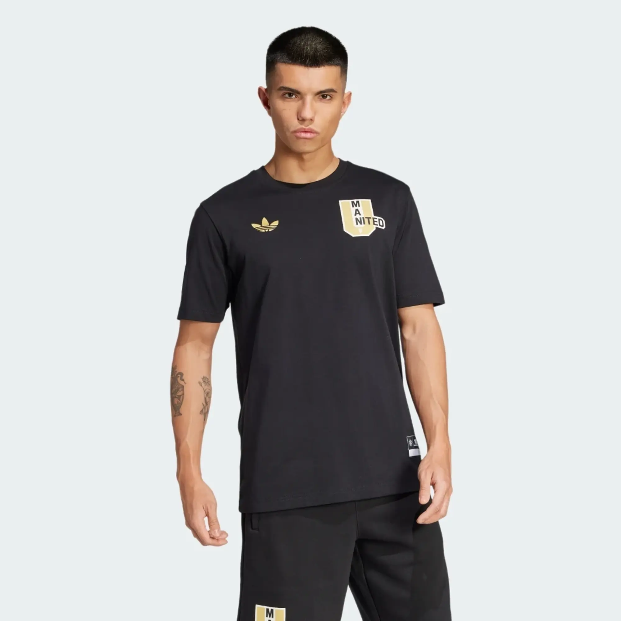 adidas Manchester United VRCT T-Shirt Black
