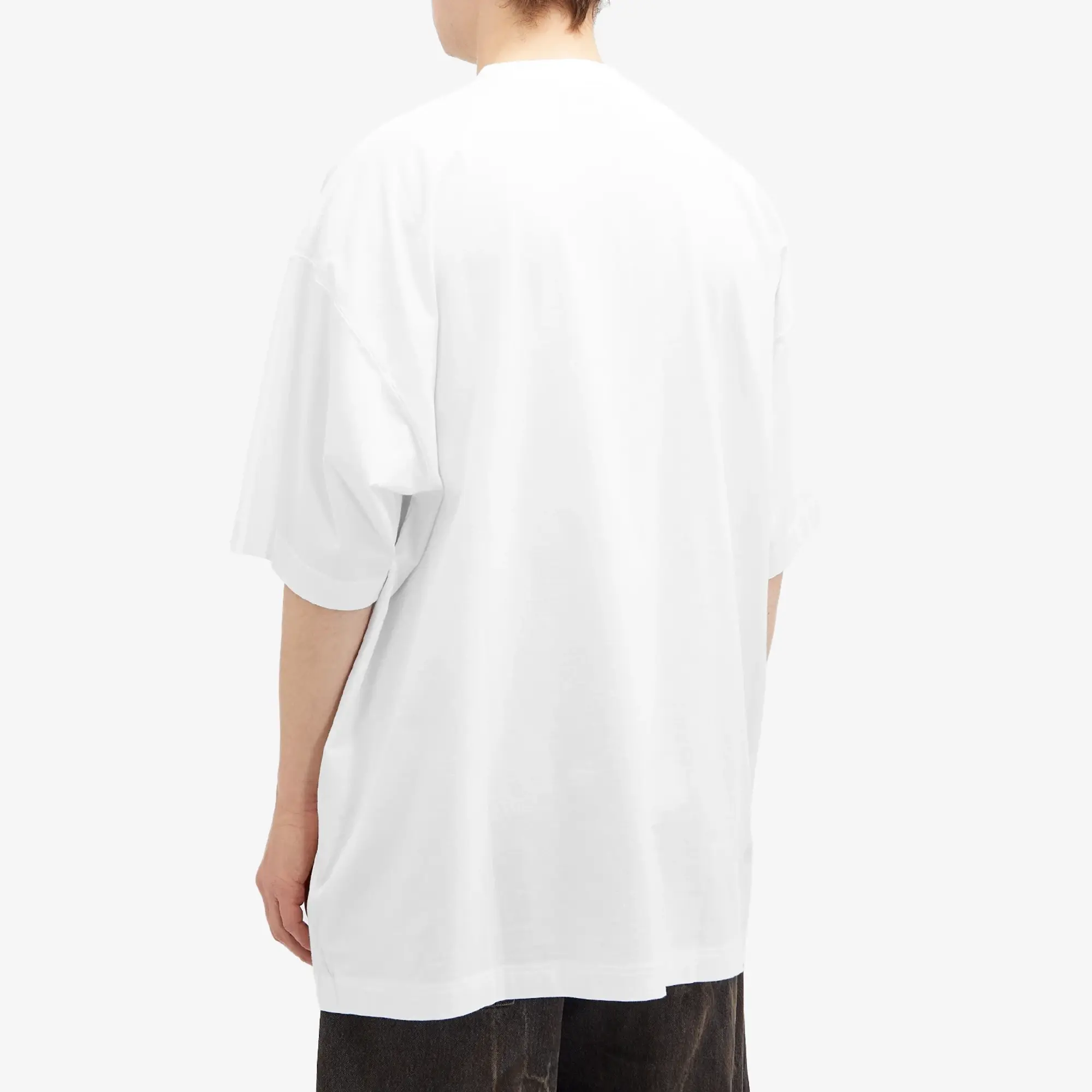 VETEMENTS Men's Oval Logo Oversized T-Shirt White