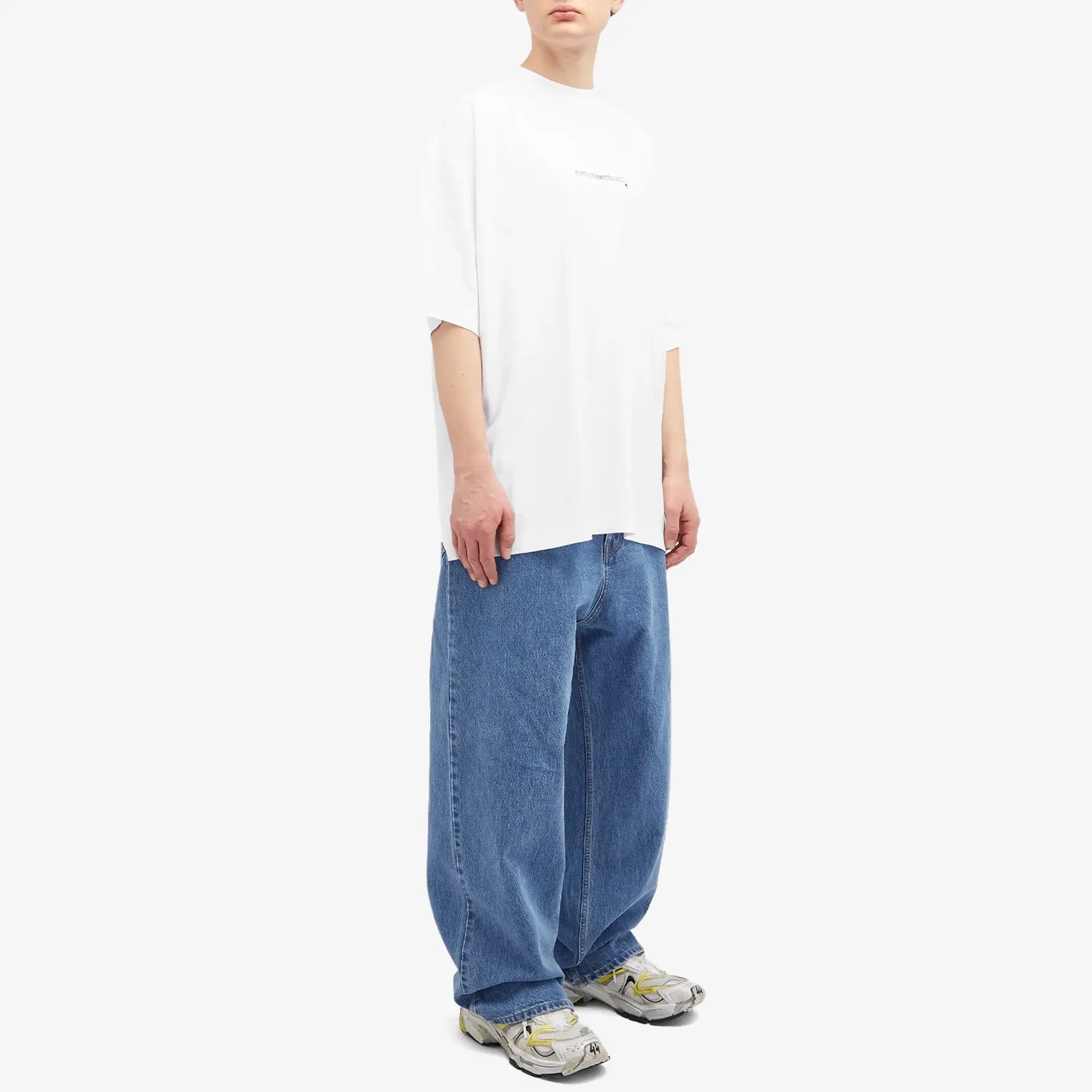 VETEMENTS Men's Website Oversized T-Shirt White