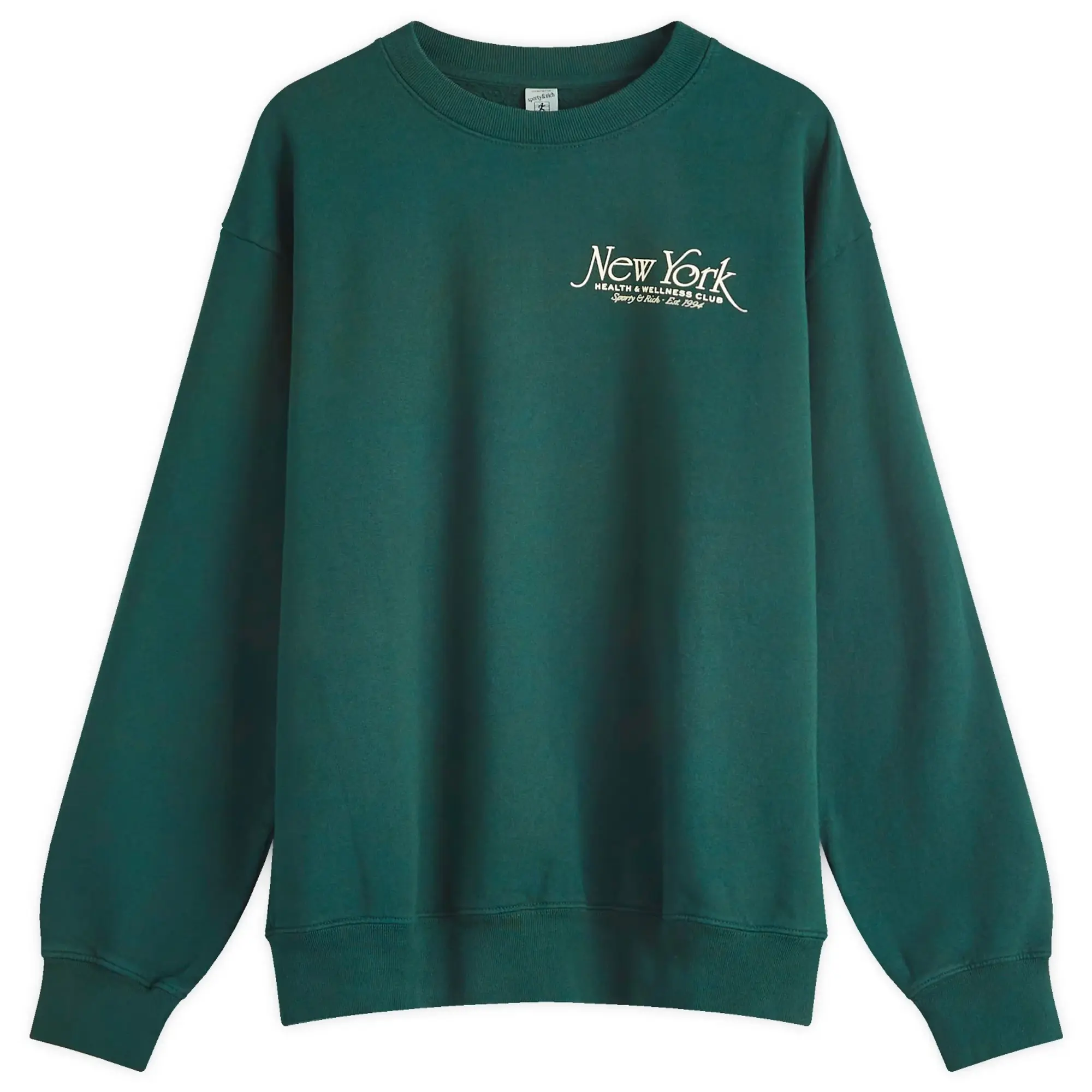 Sporty & Rich Women's NY 94 Crewneck Forest Cream