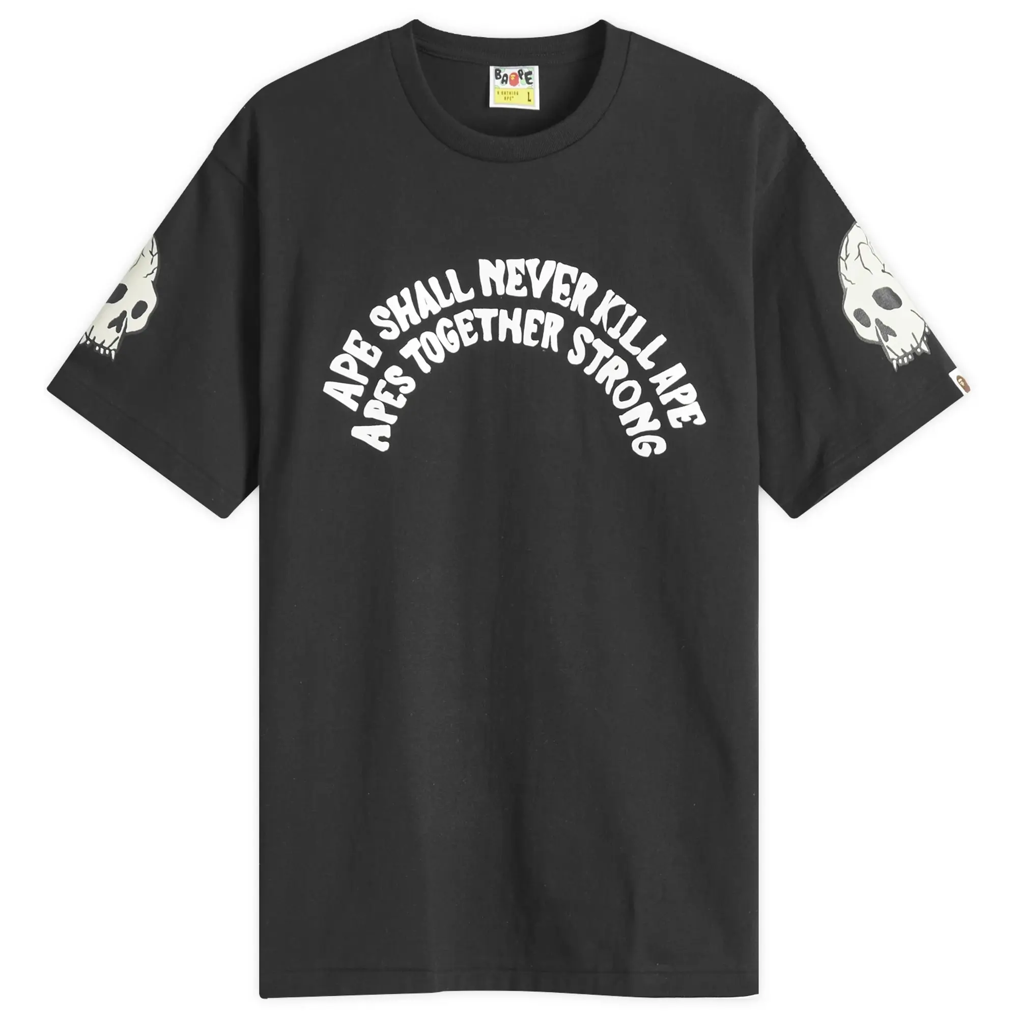 A Bathing Ape Men's Souvenir Skull Team T-Shirt Black