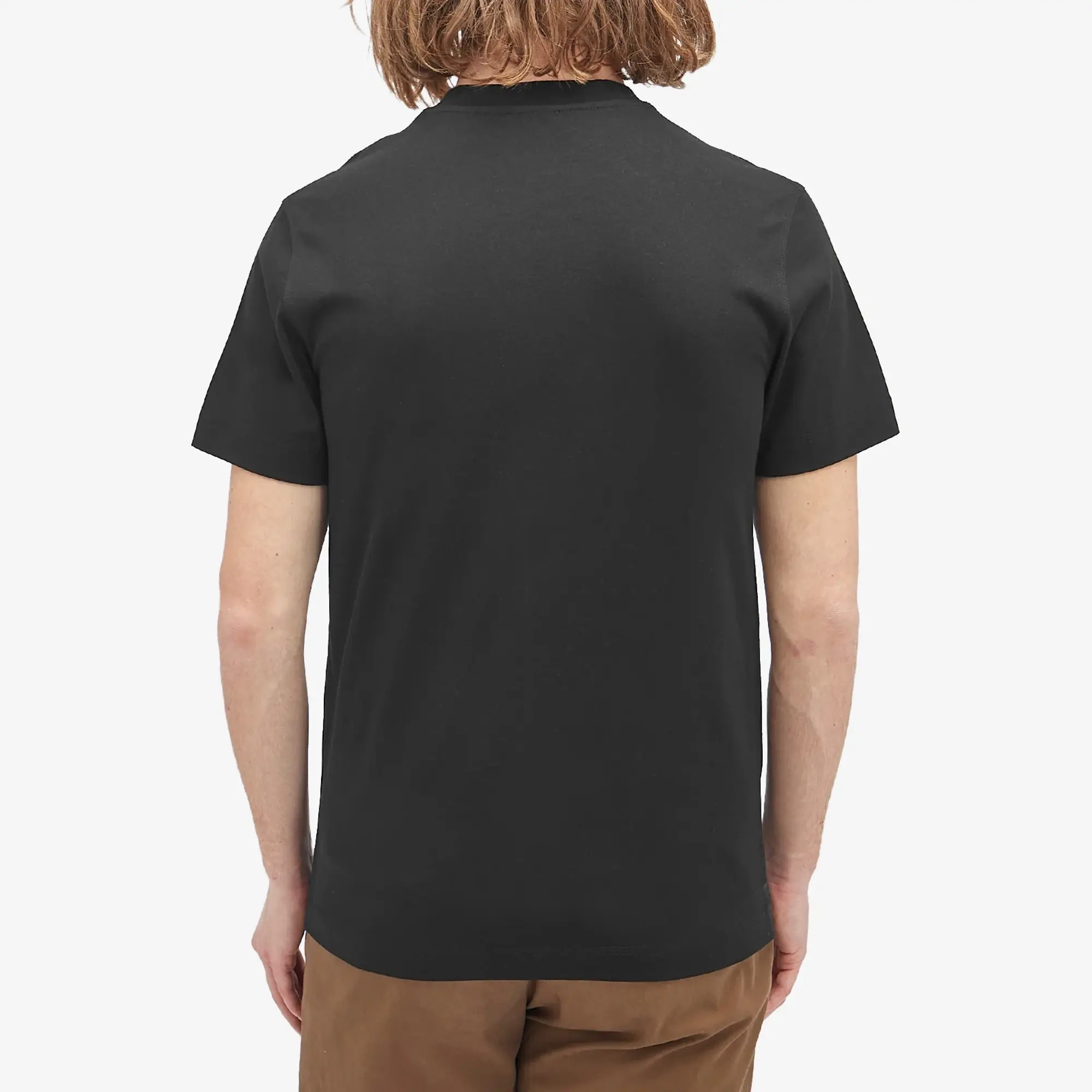 Burberry Men's Check Label T-Shirt Black