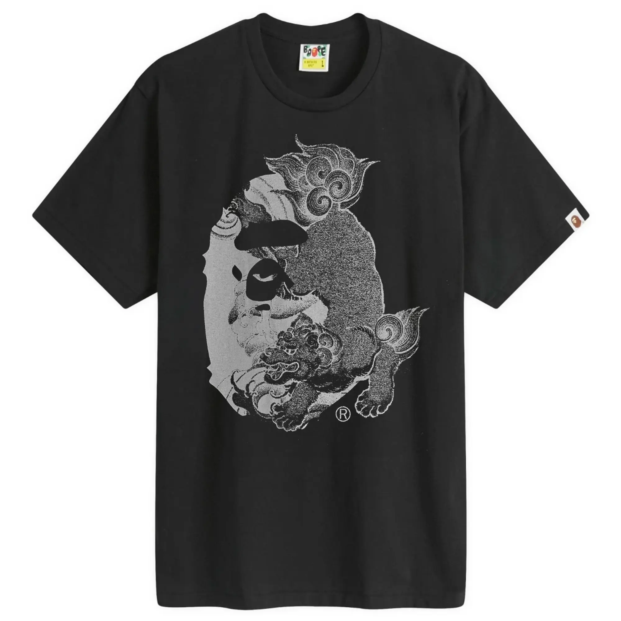 A Bathing Ape Men's Japanese Tattoo Big Ape Head T-Shirt Black