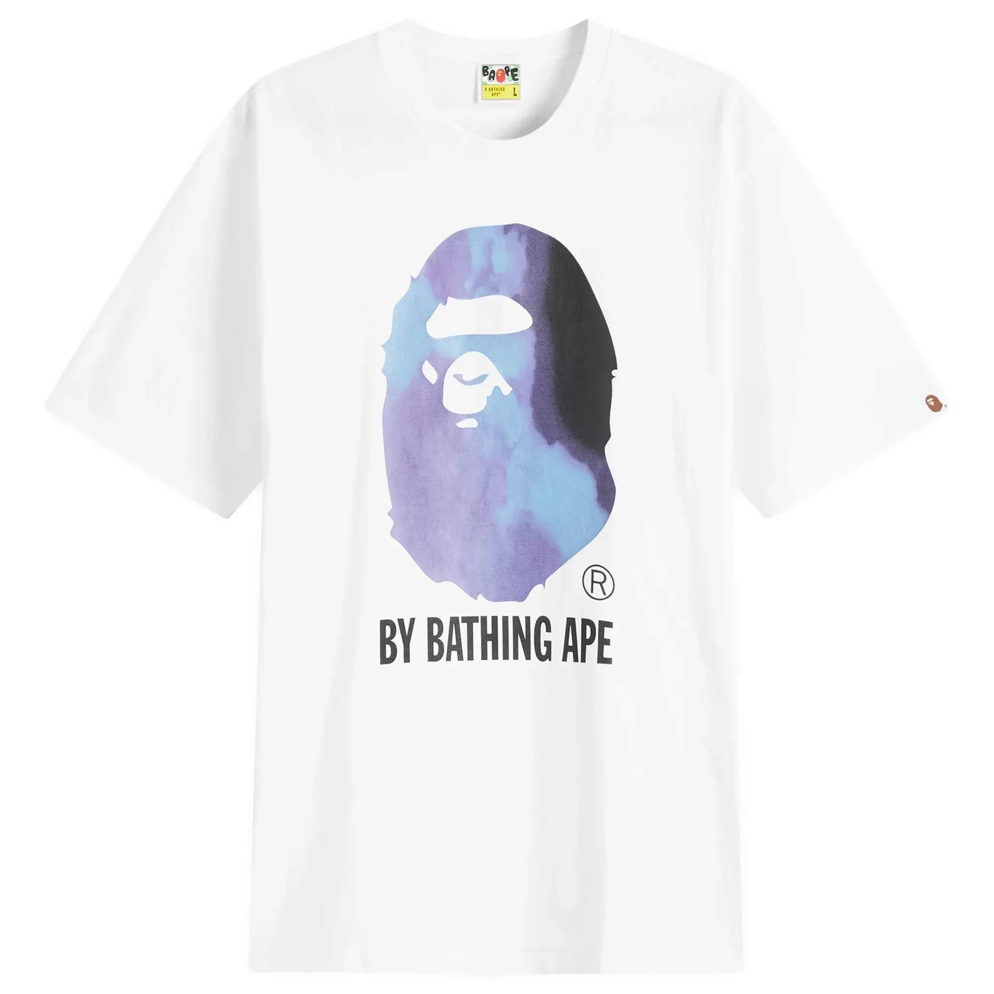 A Bathing Ape Men's Tie Dye By Bathing Ape T-Shirt White/Black