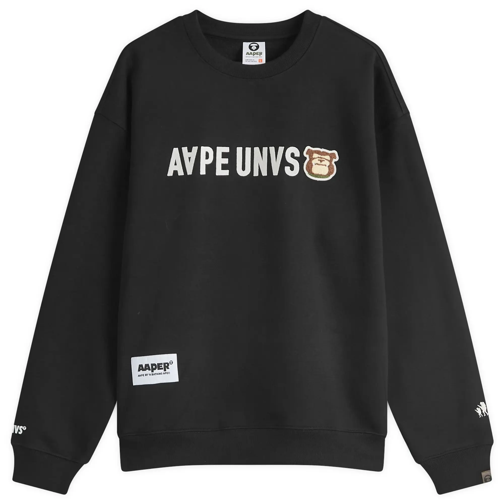 A Bathing Ape AAPE UNVS Dog Sweatshirt Black