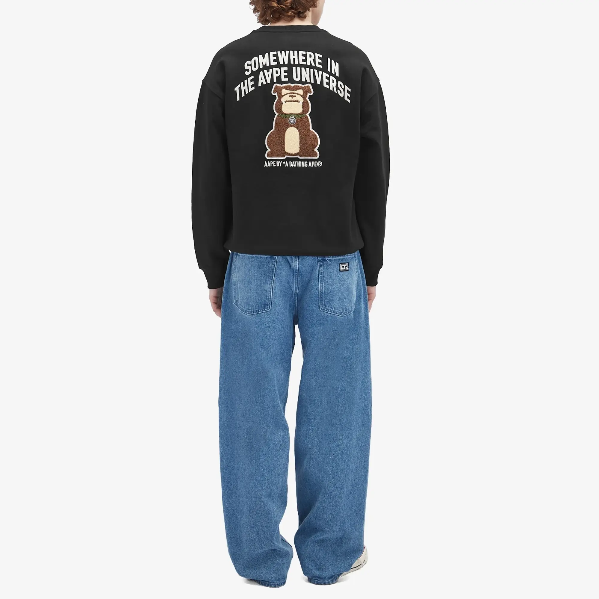 A Bathing Ape AAPE UNVS Dog Sweatshirt Black