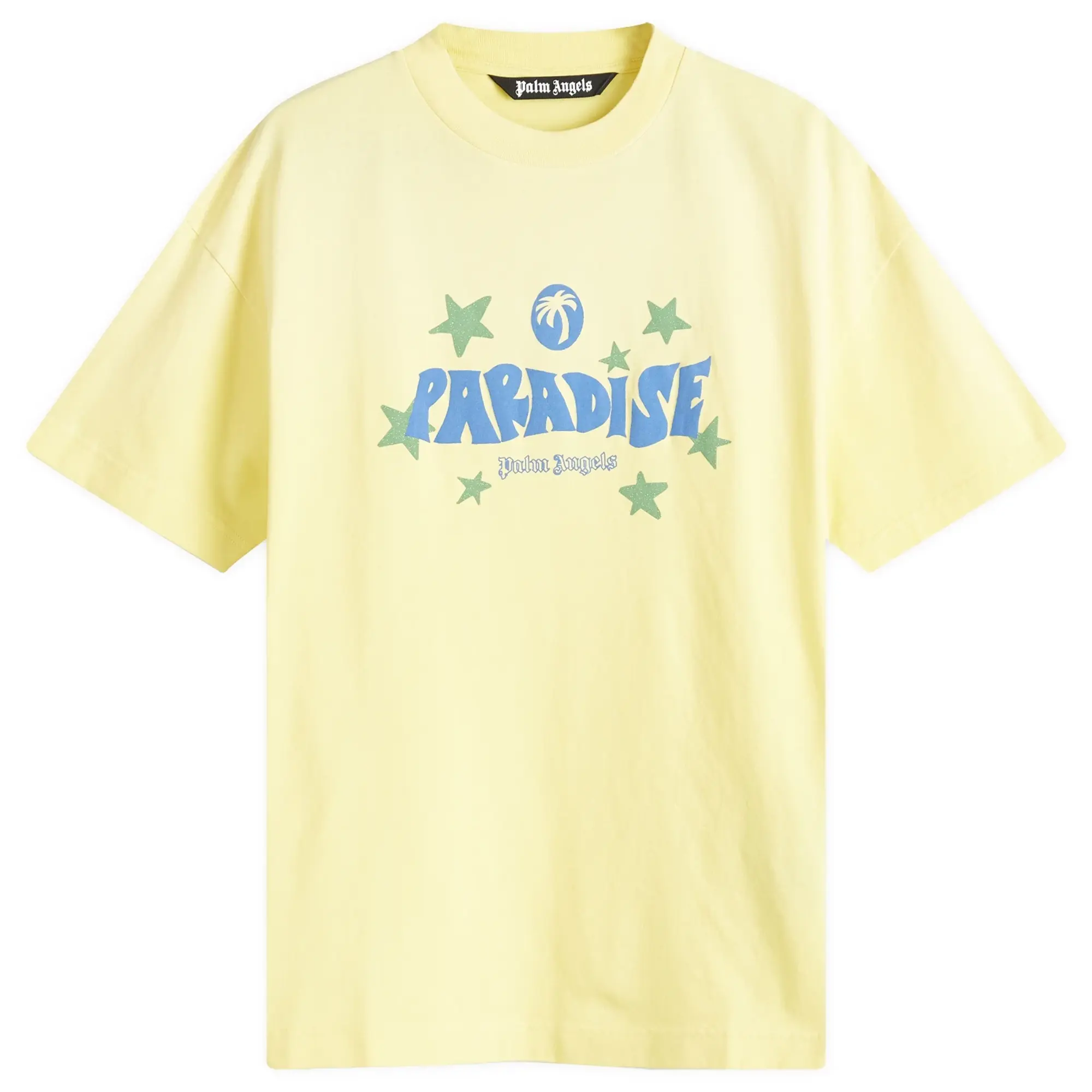 Palm Angels Men's Paradise Palm T-Shirt Yellow