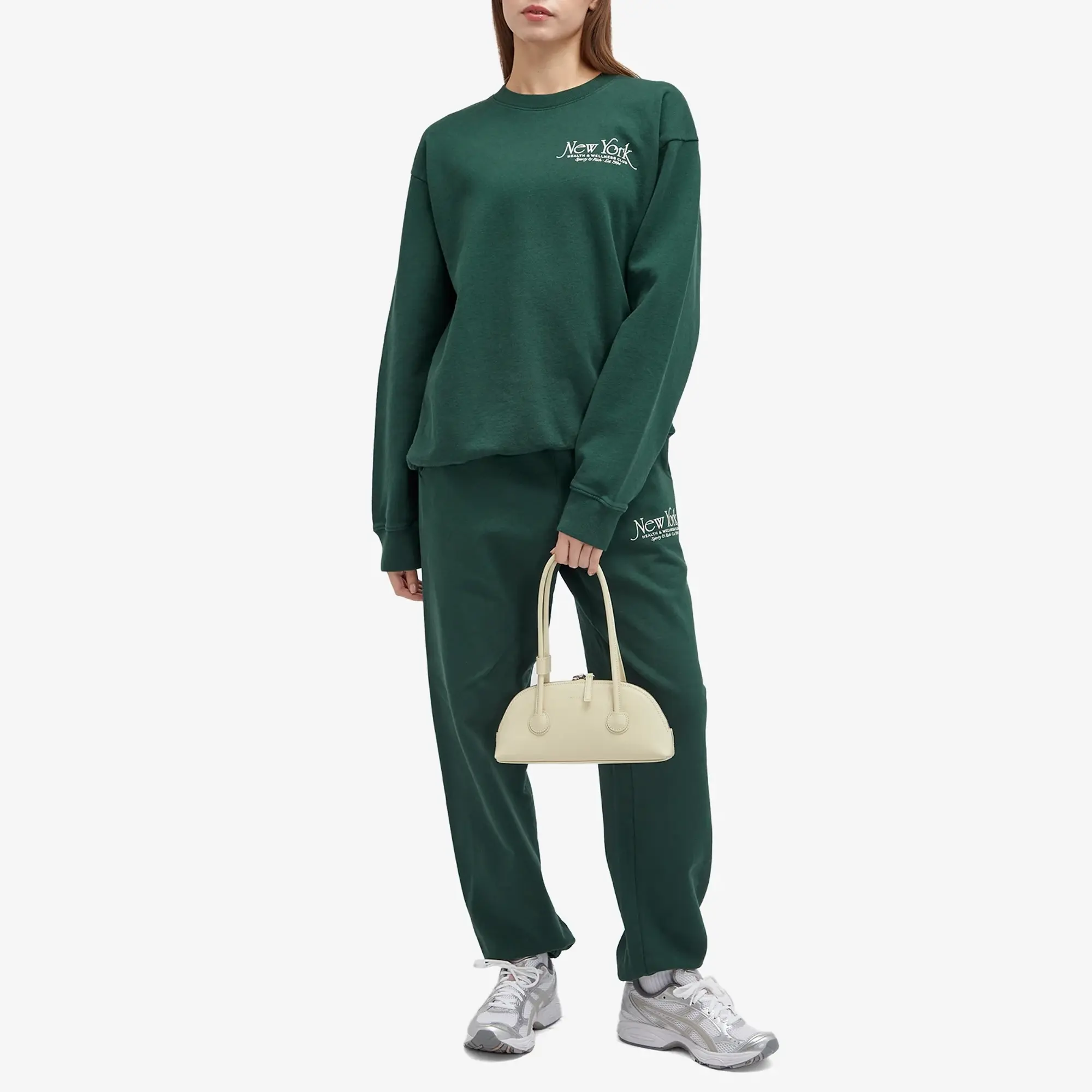 Sporty & Rich Women's NY 94 Sweatpant Forest Cream