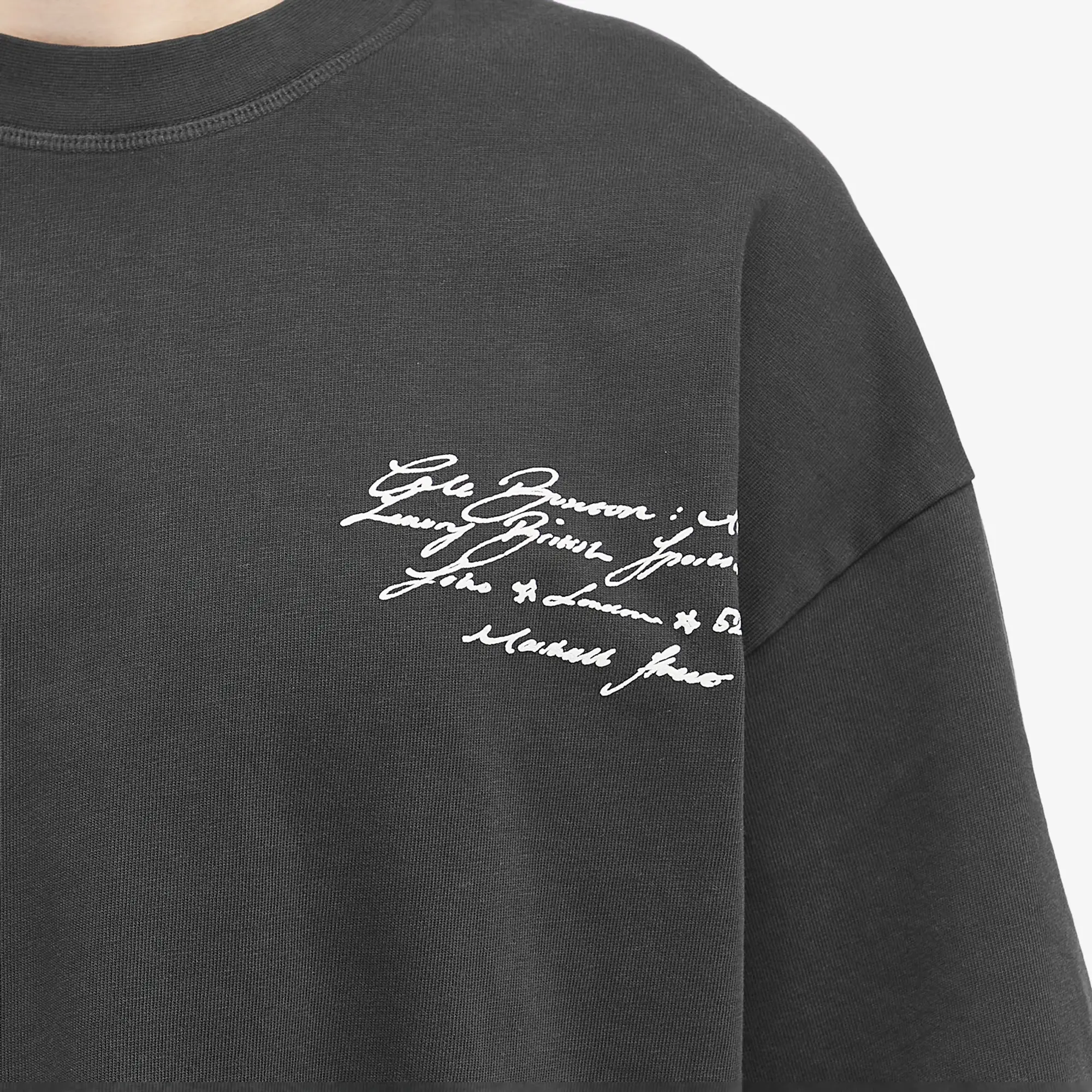 Cole Buxton Men's Script T-Shirt Vintage Black