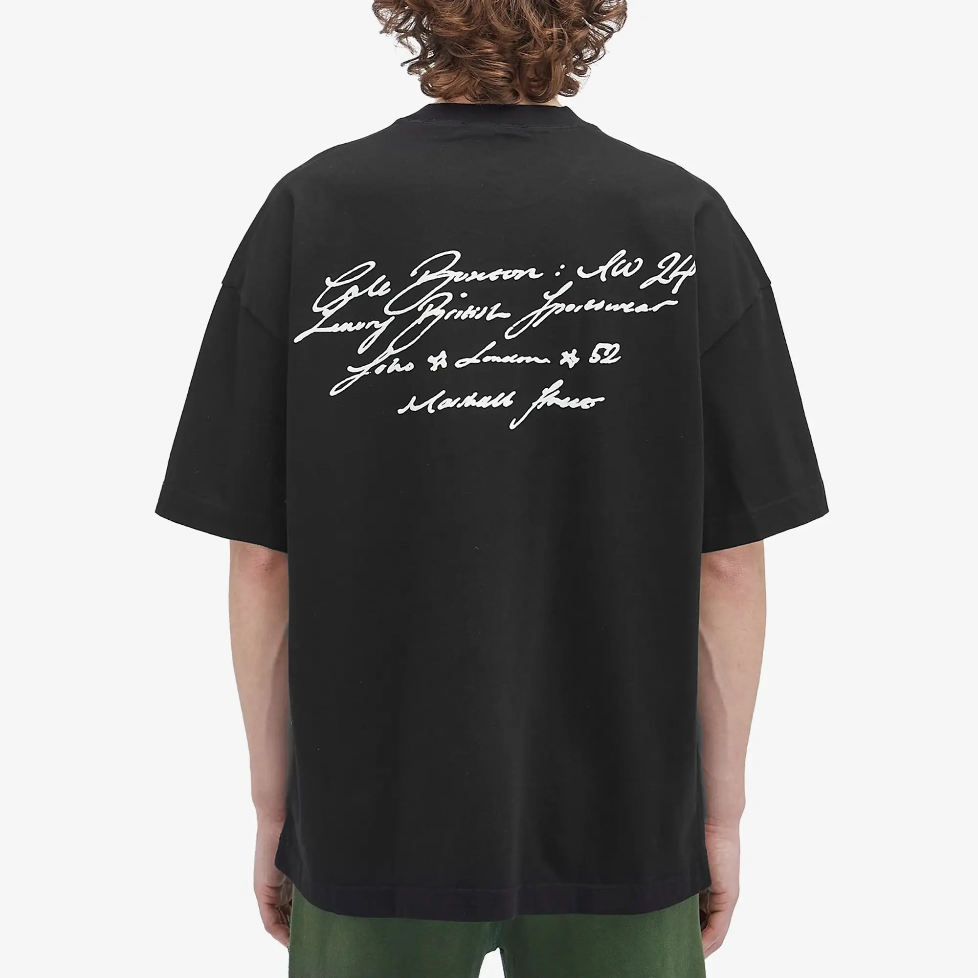 Cole Buxton Men's Script T-Shirt Black
