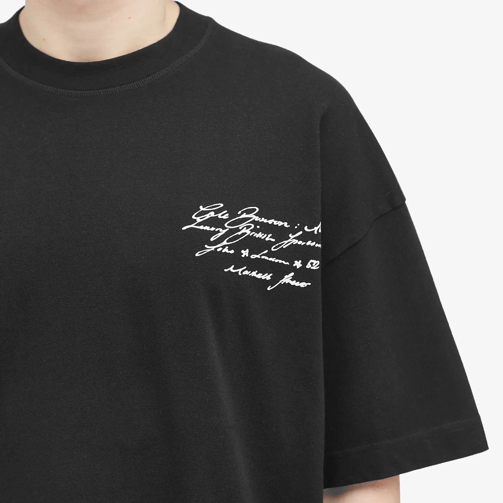 Cole Buxton Men's Script T-Shirt Black