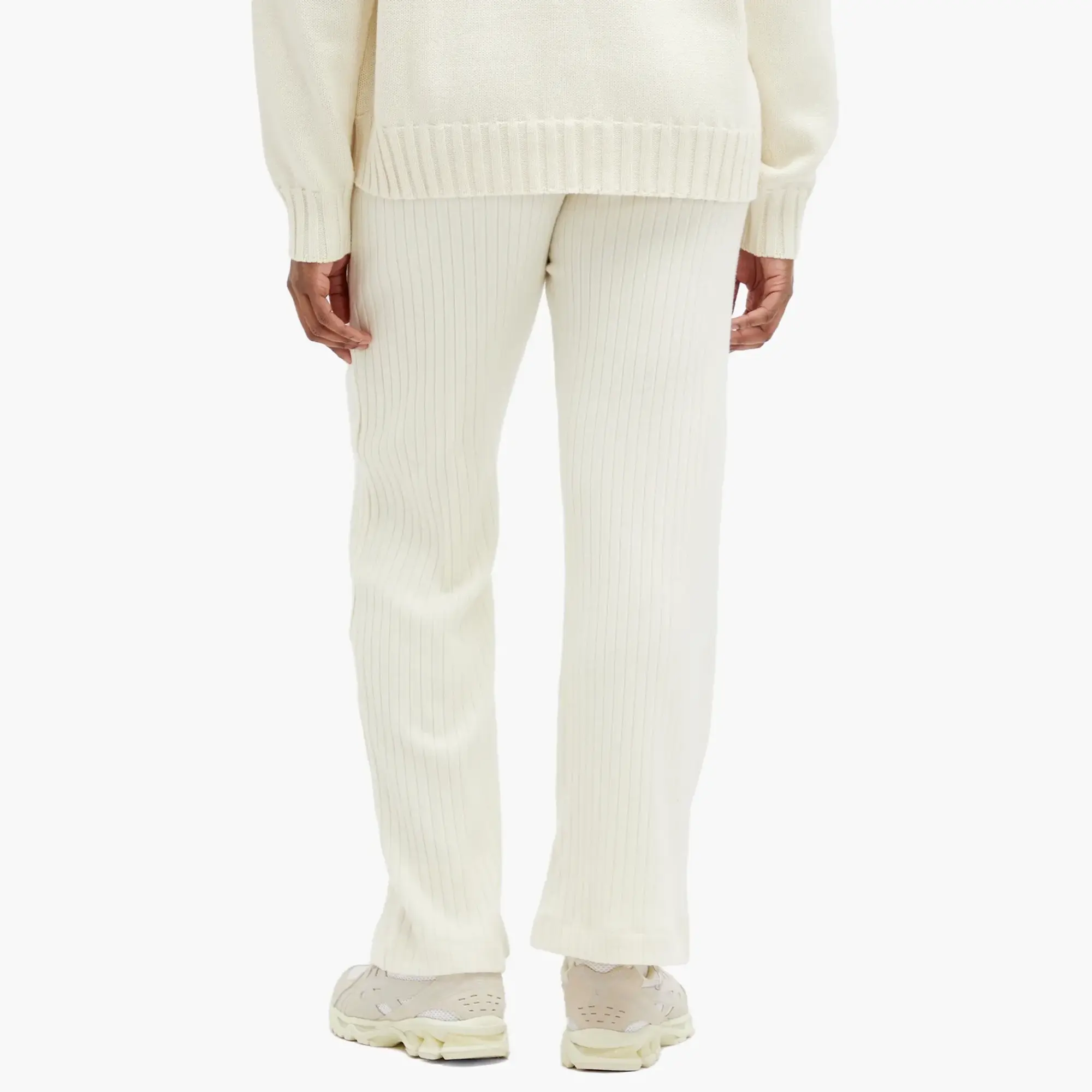 DONNI. Women's Sweater Rib Simple Pants Creme