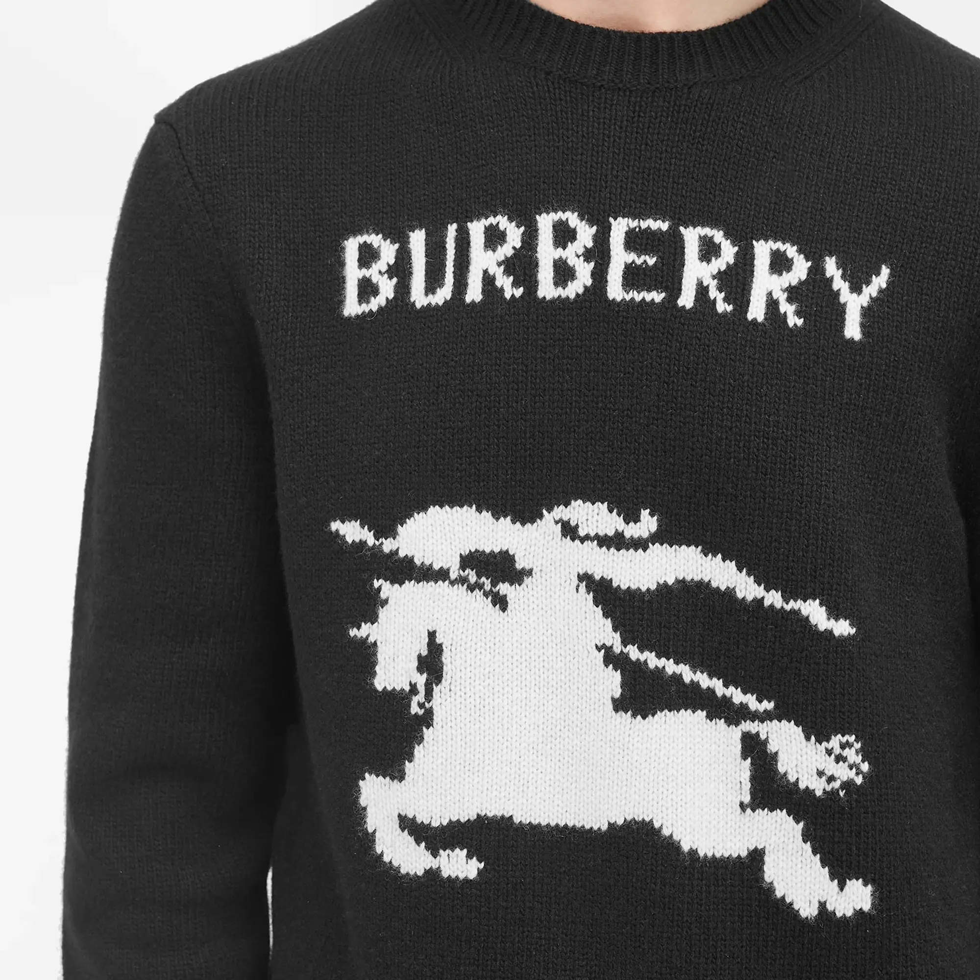 Burberry Men's EKD Logo Jumper Black