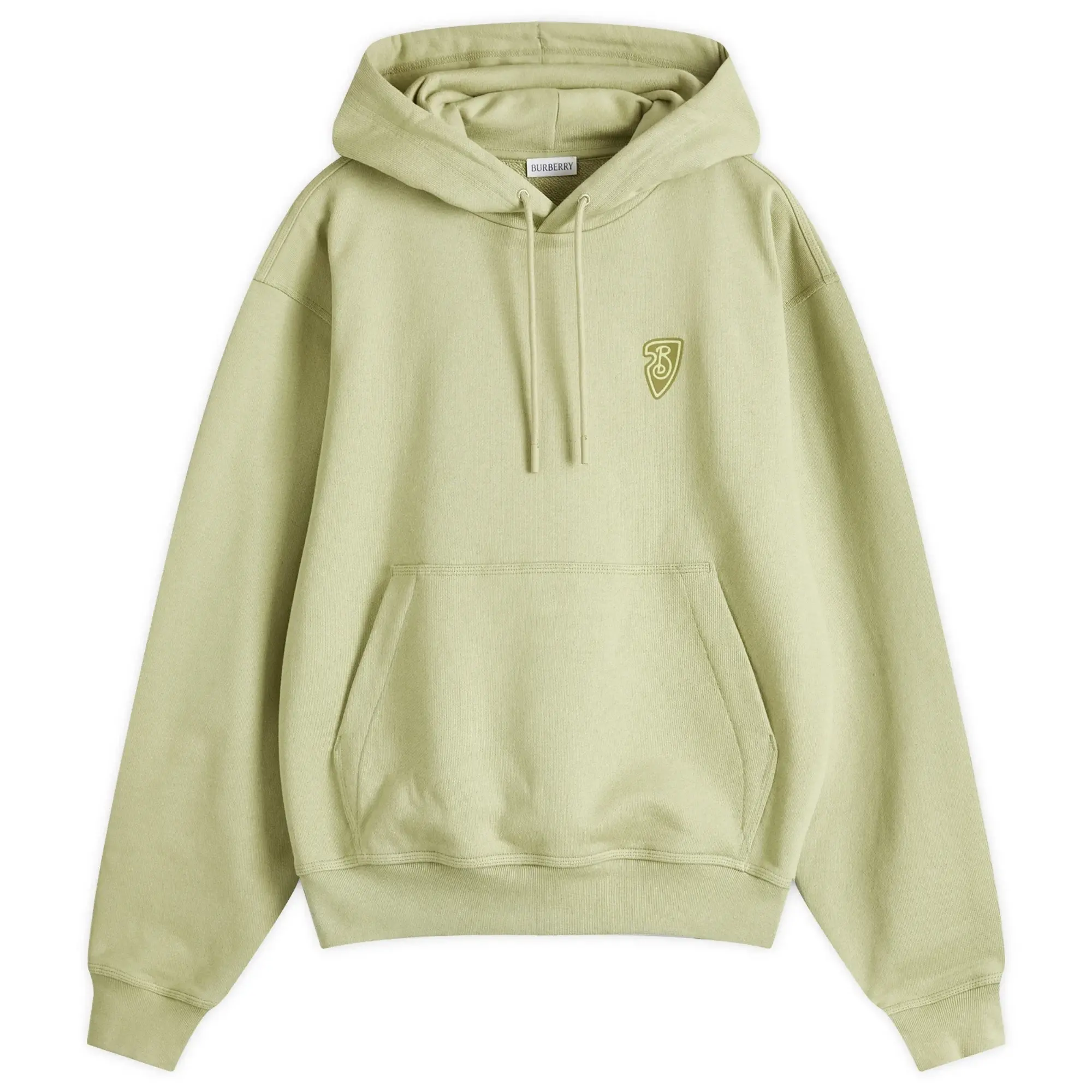 Burberry Men's Flagpole Knit Logo Hoodie Artichoke