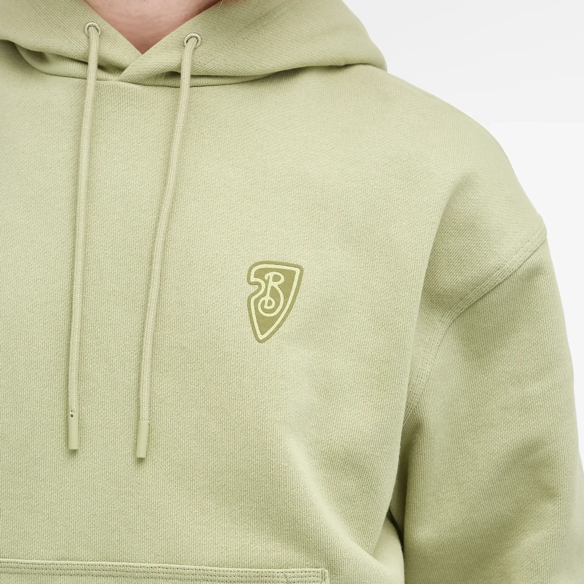 Burberry Men's Flagpole Knit Logo Hoodie Artichoke
