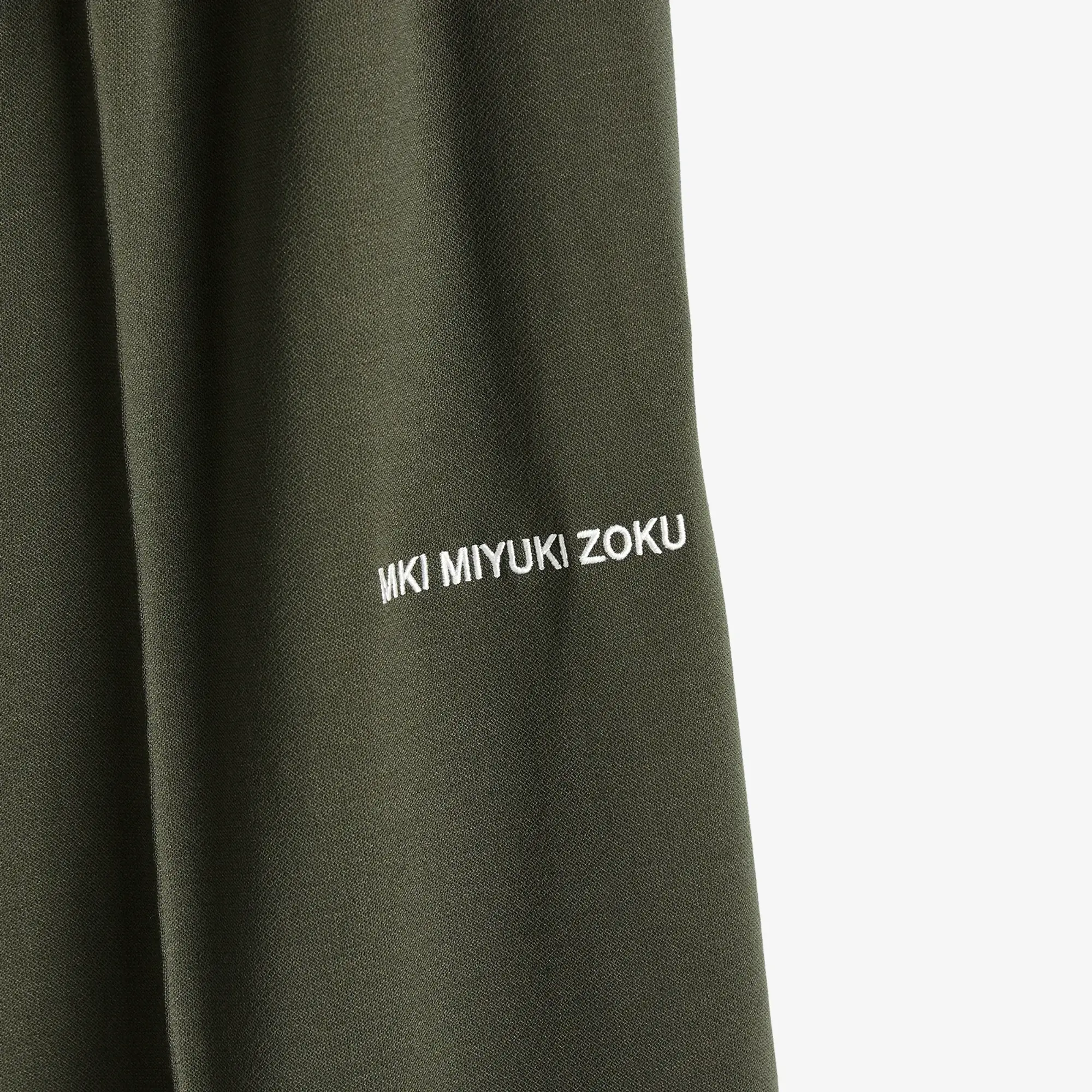 MKI Men's Wide Fit Poly Track Pants Olive